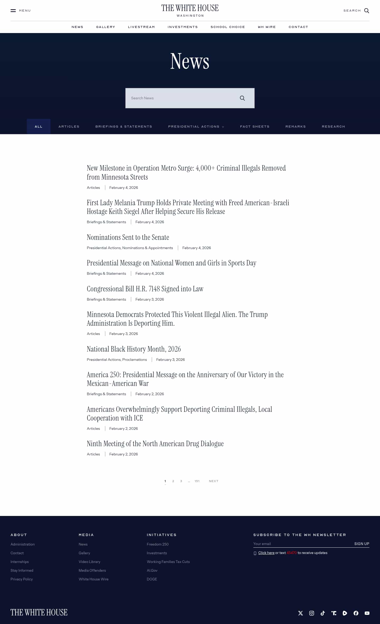 Latest website image capture