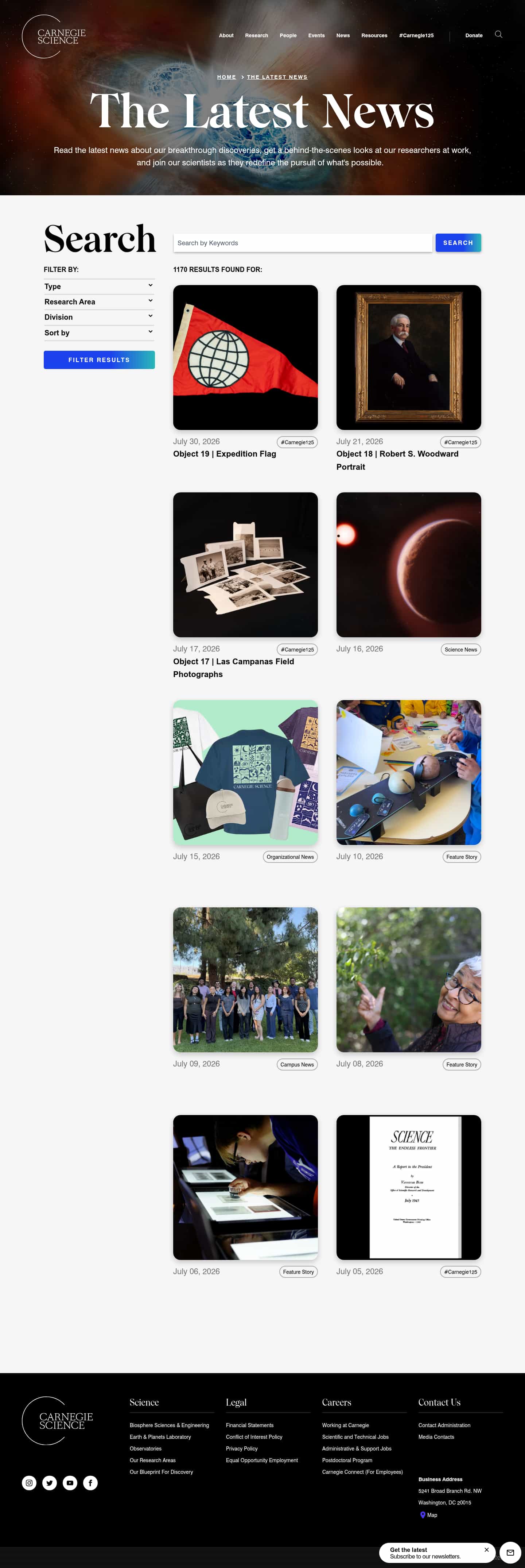 Latest website image capture