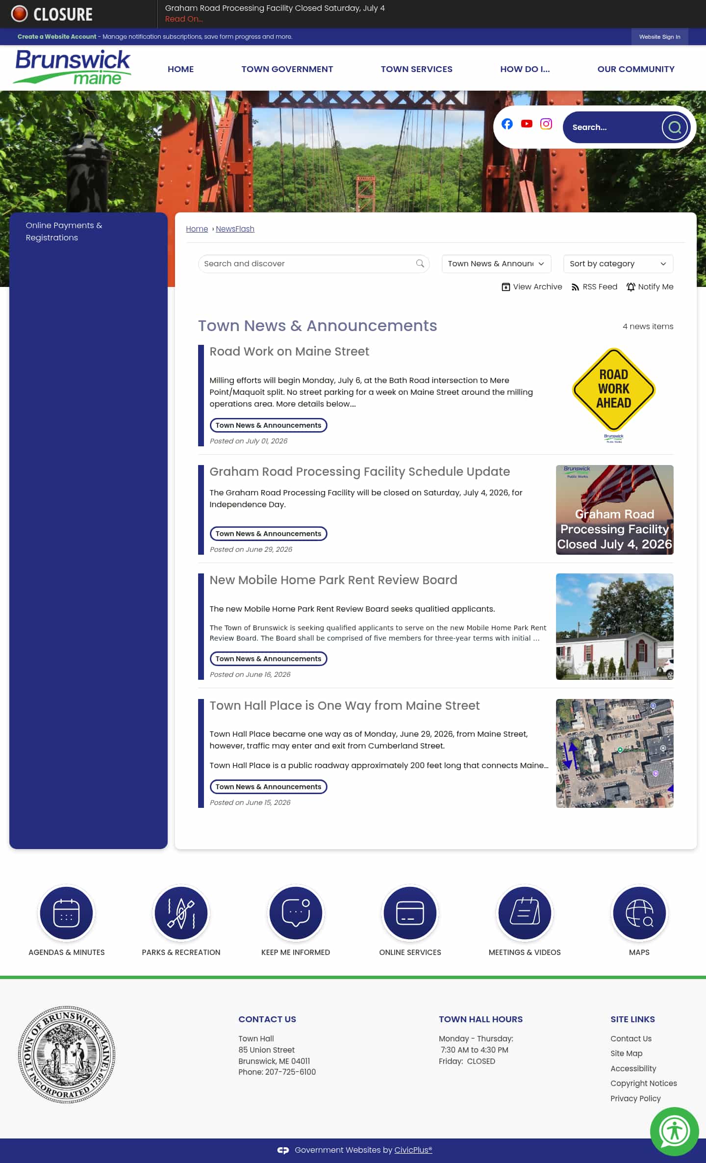 Latest website image capture