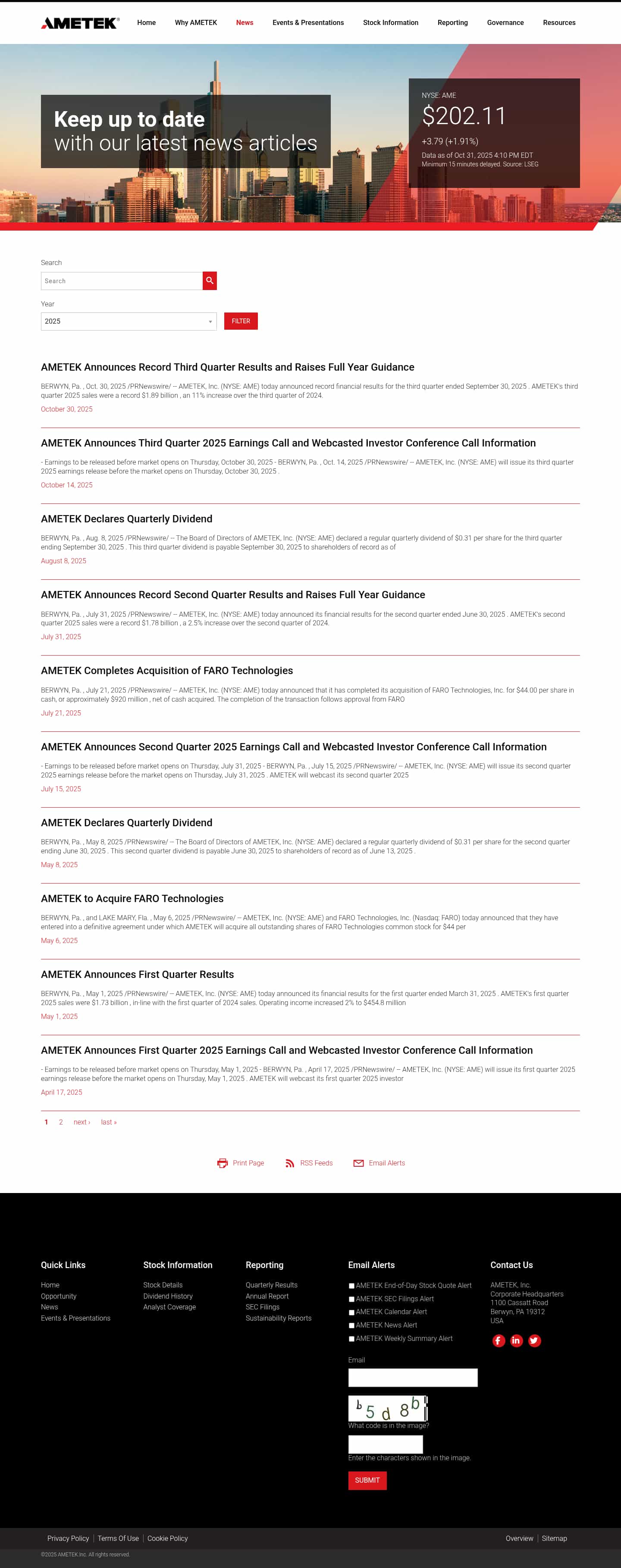 Latest website image capture