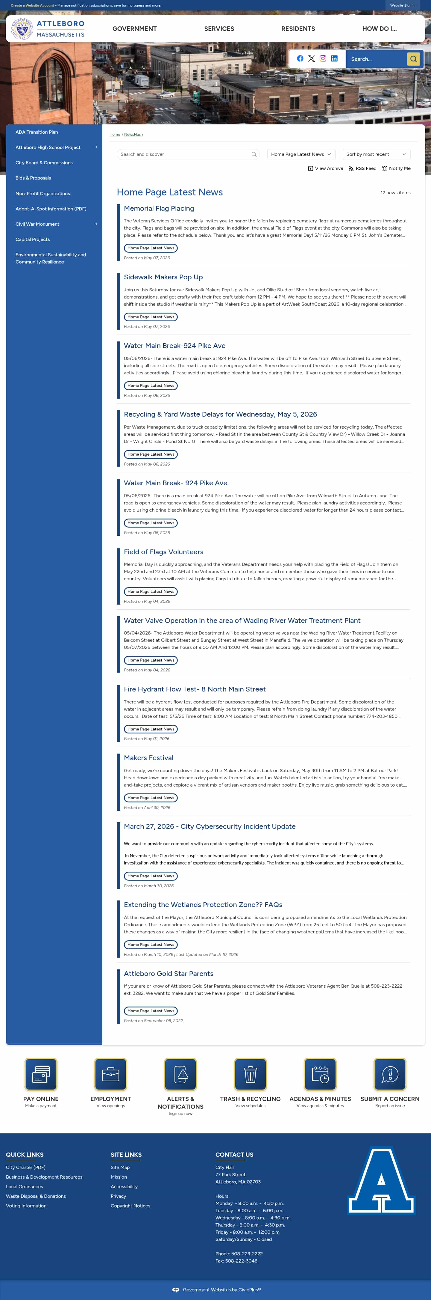 Latest website image capture