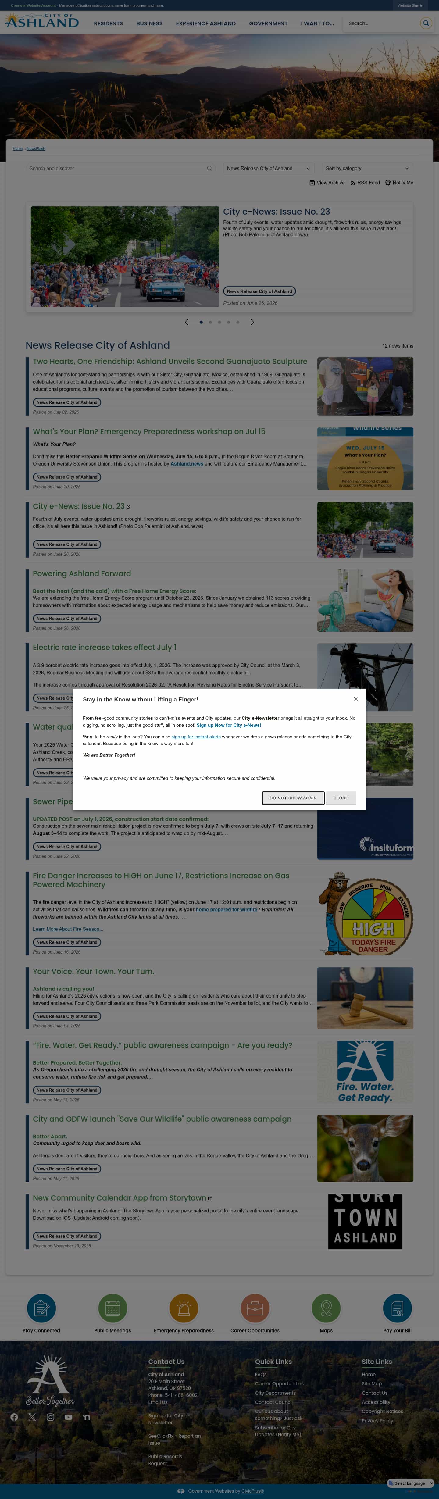 Latest website image capture