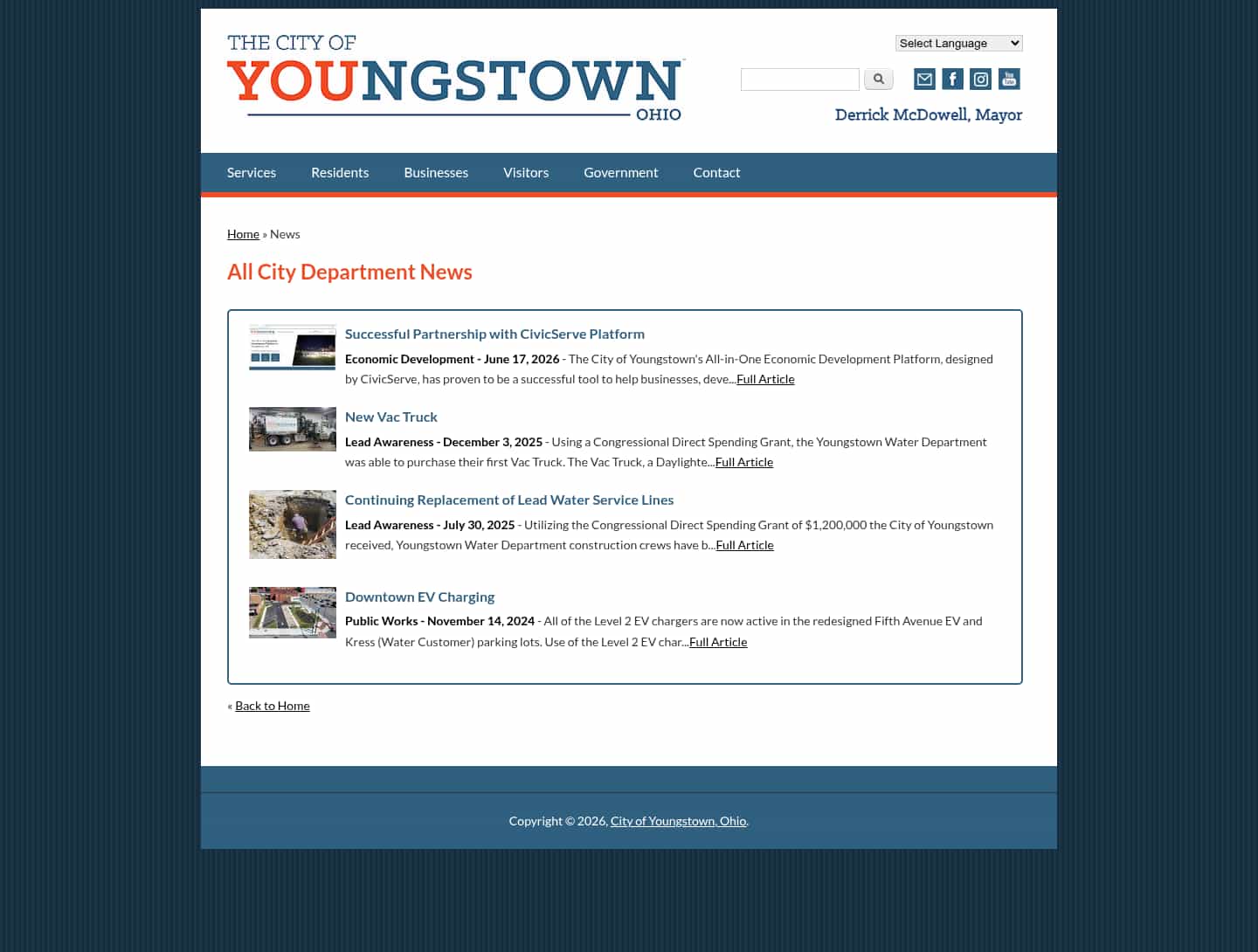 Latest website image capture