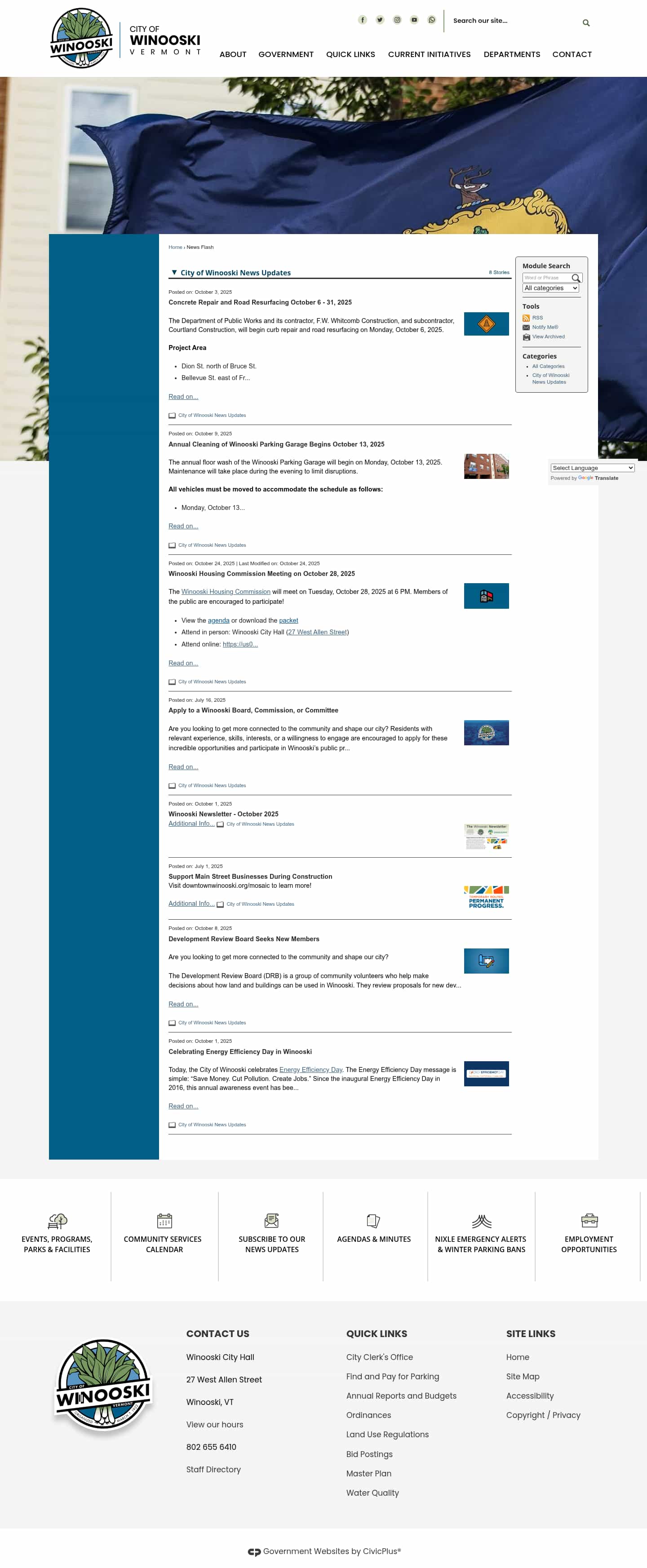 Latest website image capture