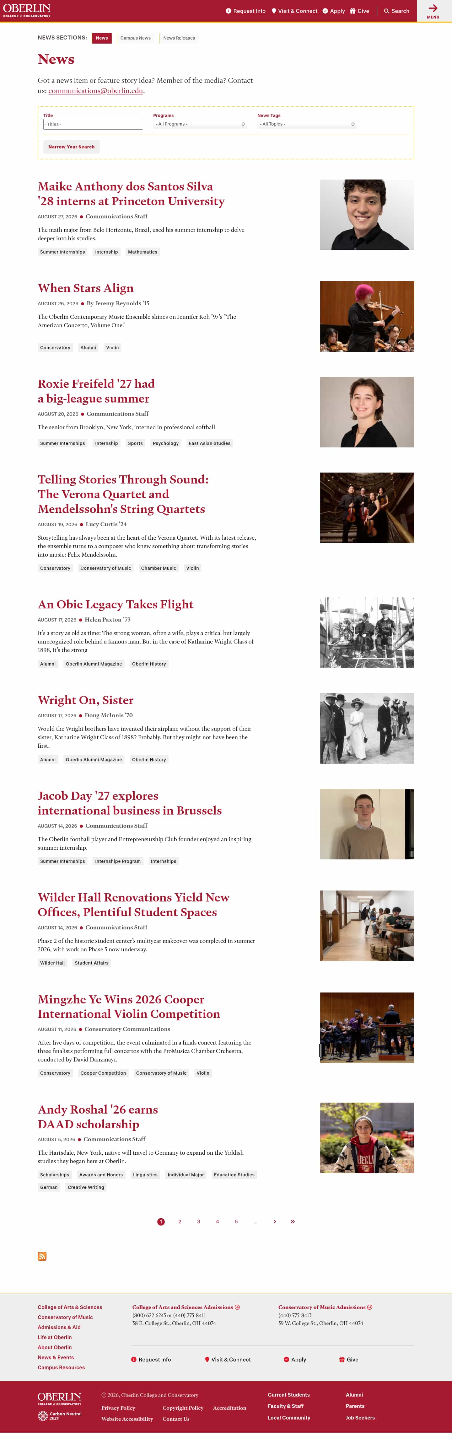 Latest website image capture