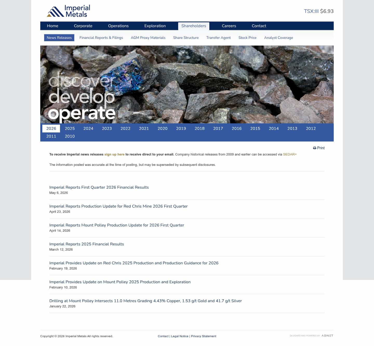 Latest website image capture