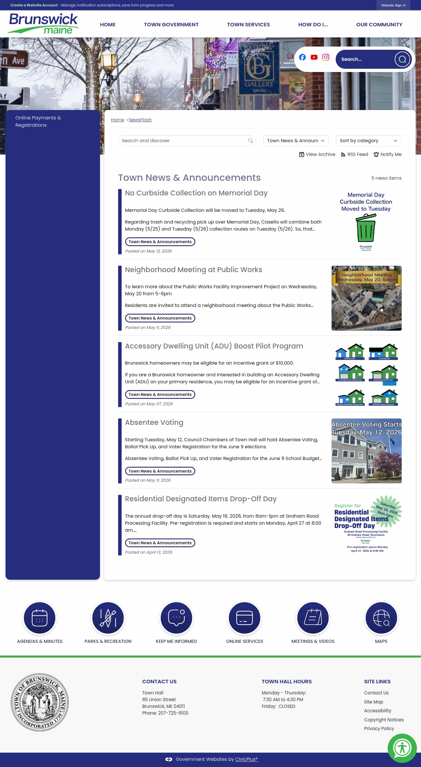 Latest website image capture