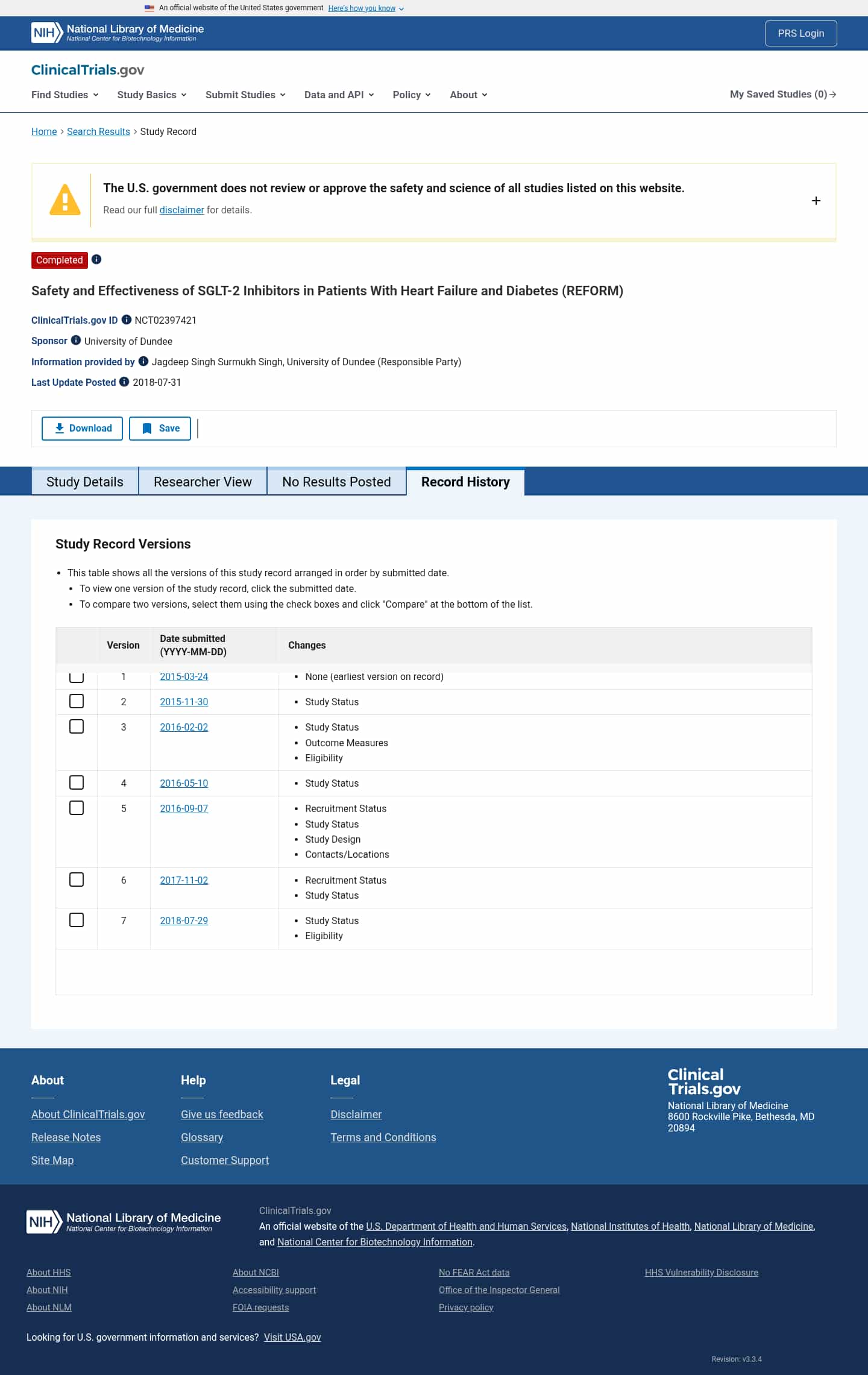Latest website image capture