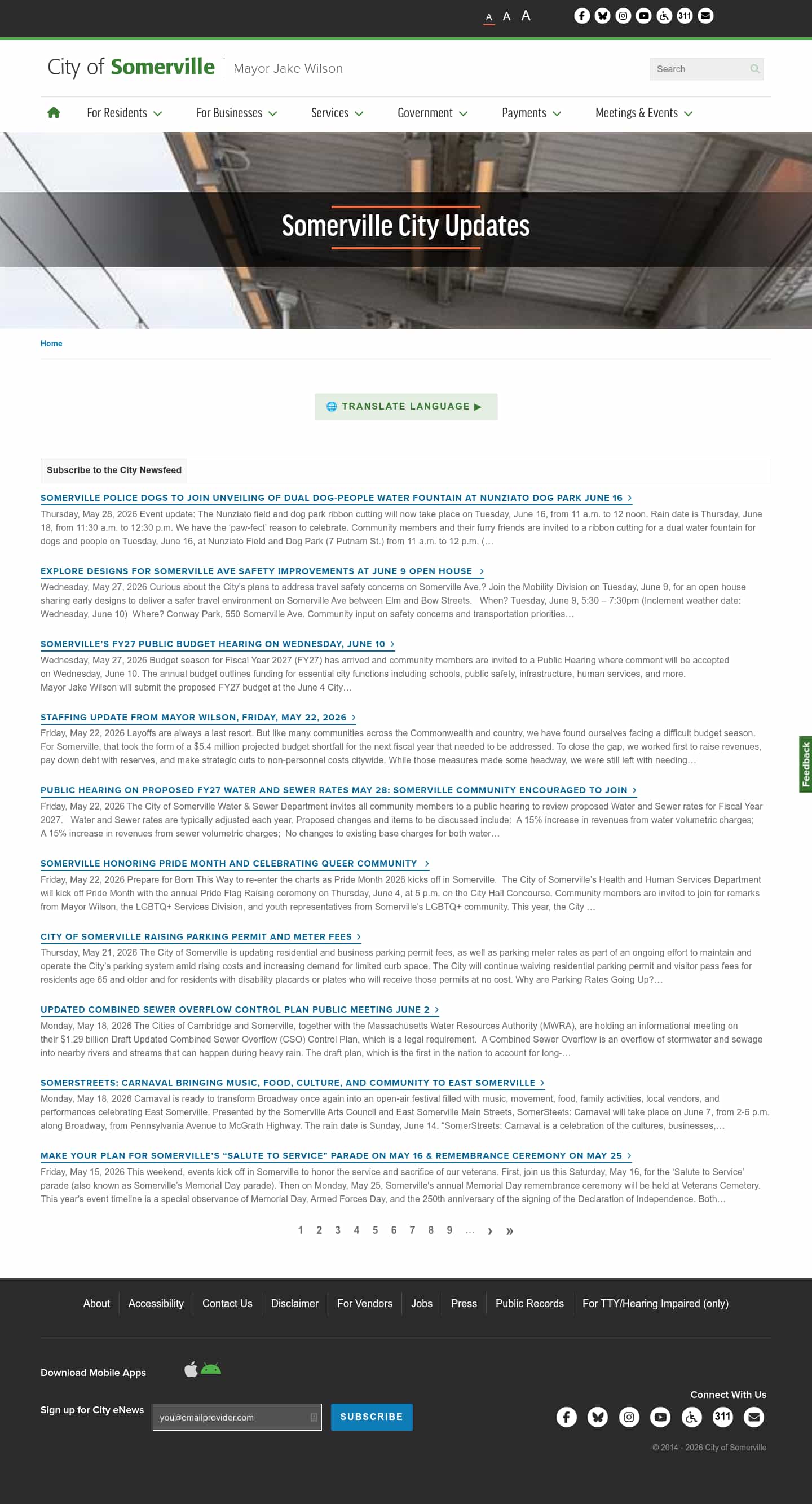 Latest website image capture