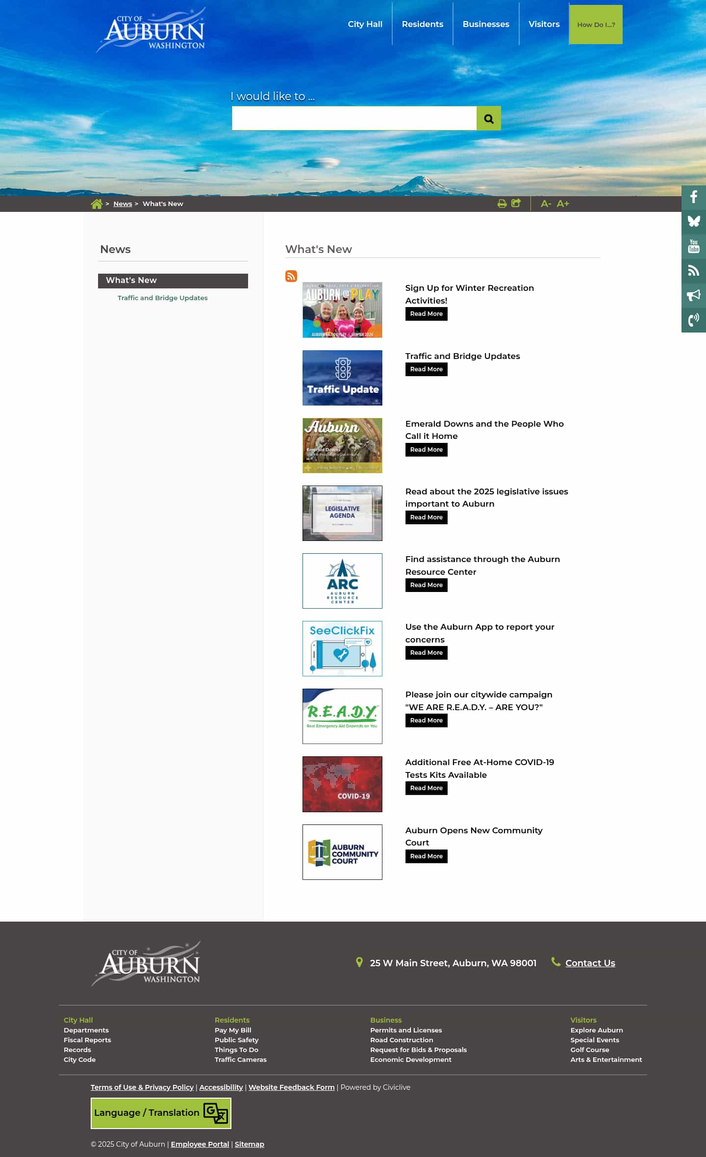 Latest website image capture