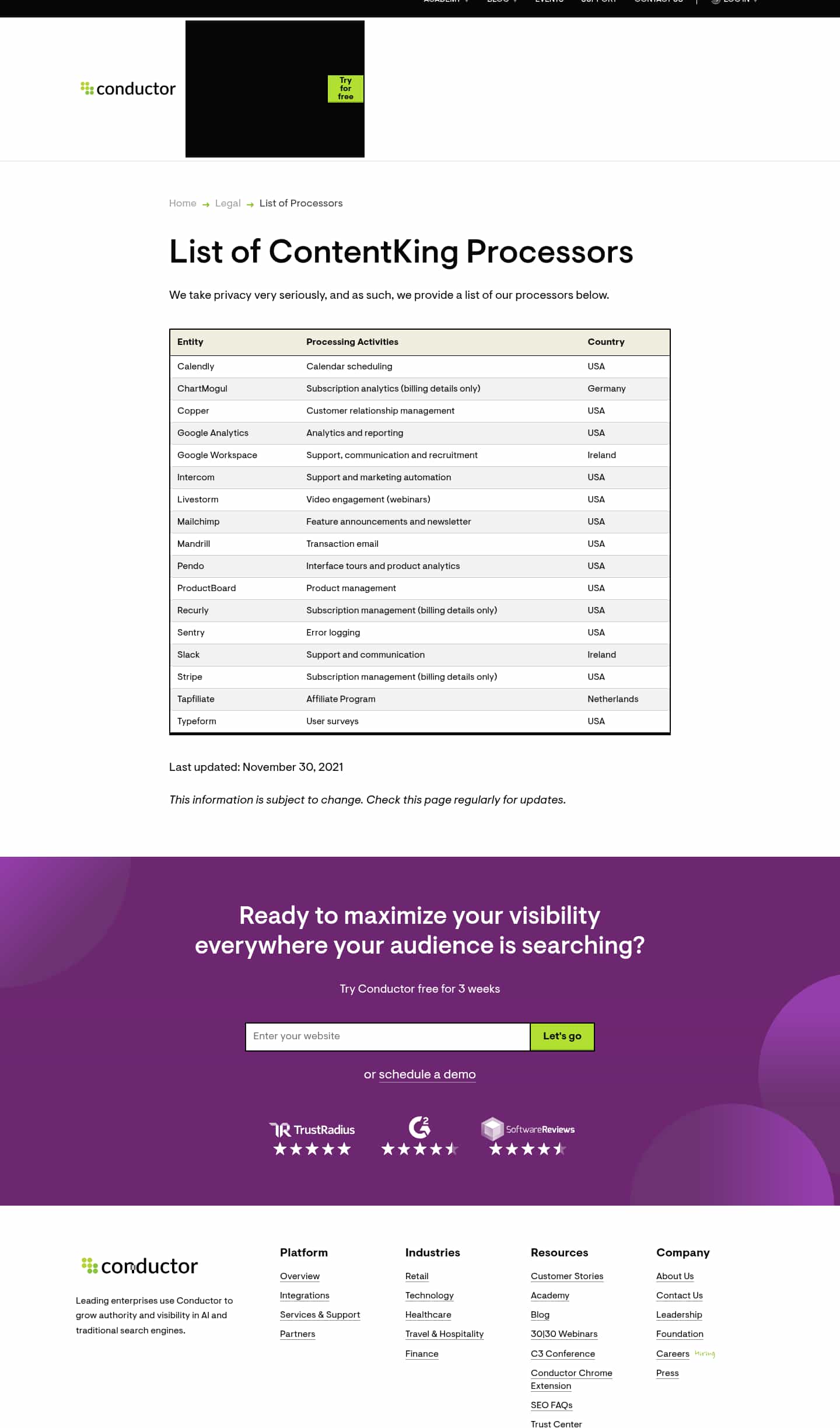 Latest website image capture
