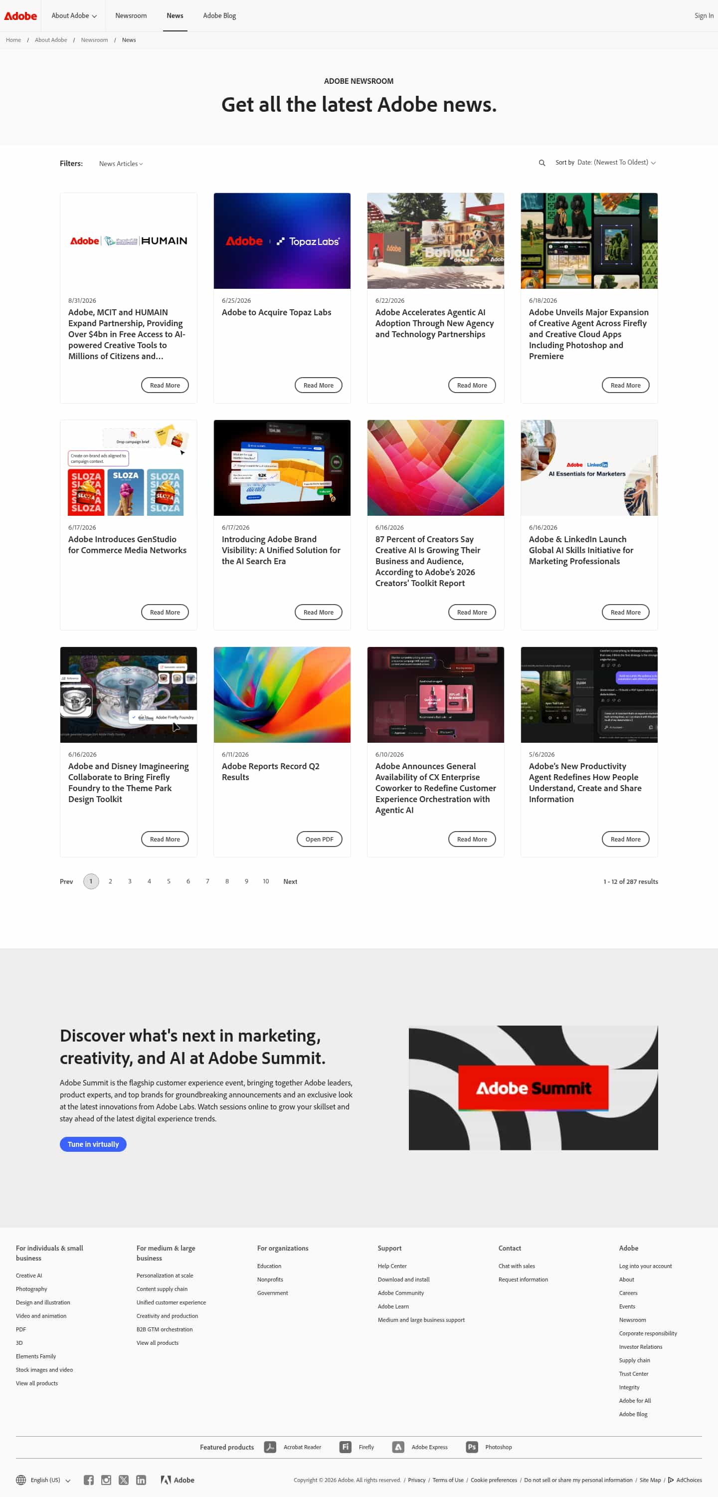 Latest website image capture