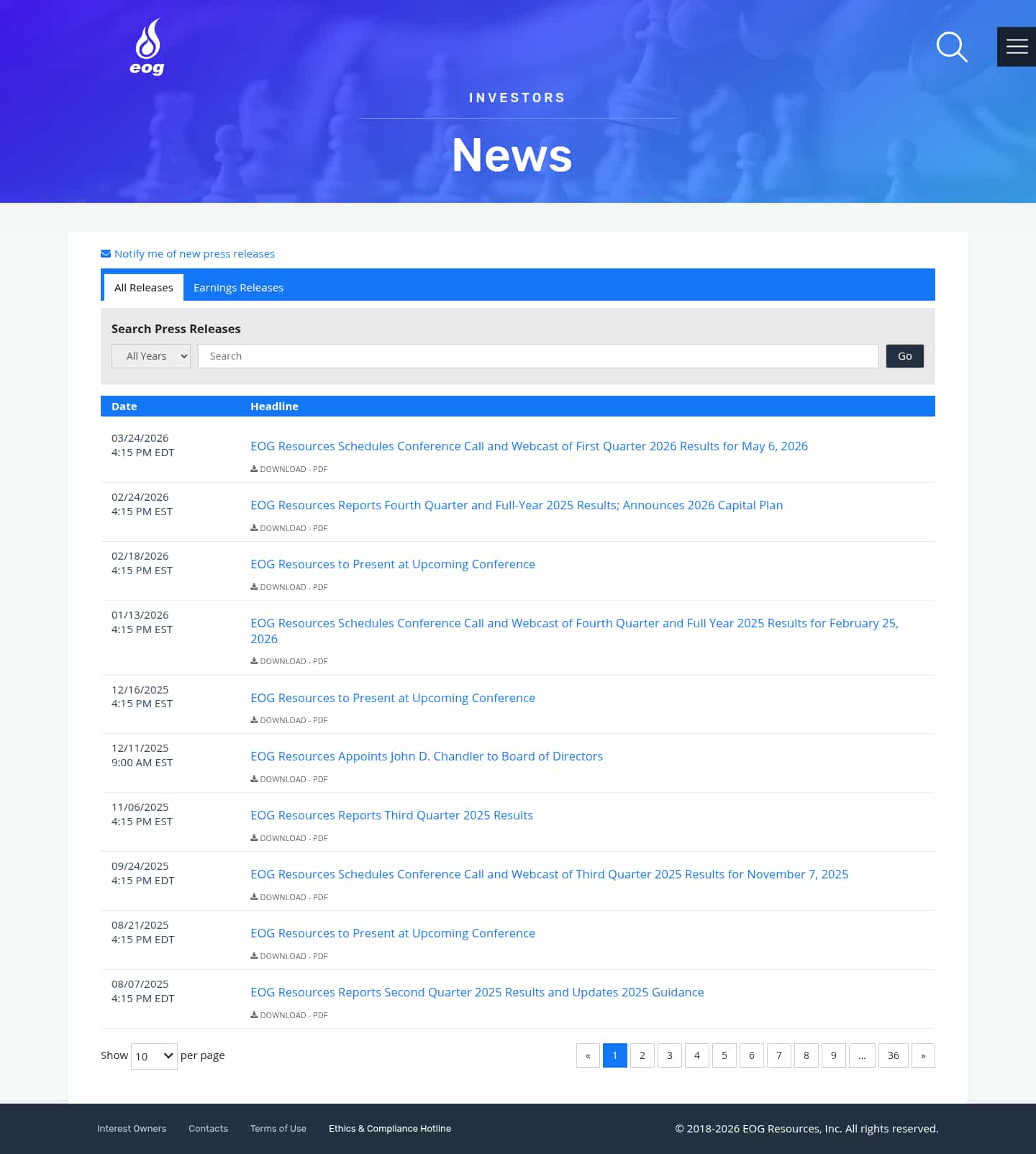 Latest website image capture