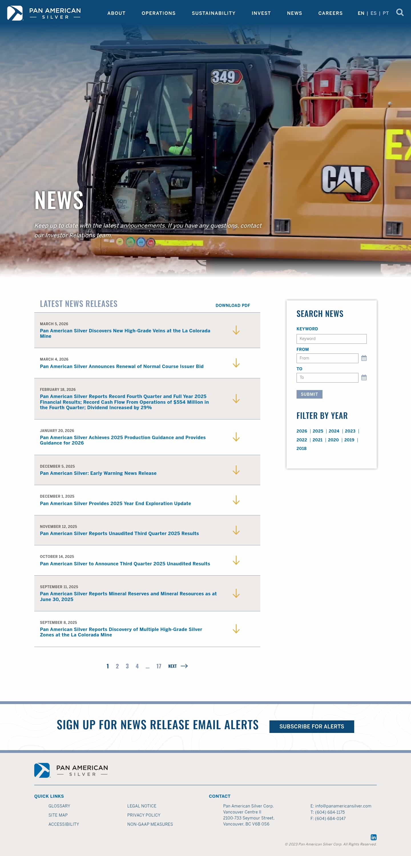 Latest website image capture