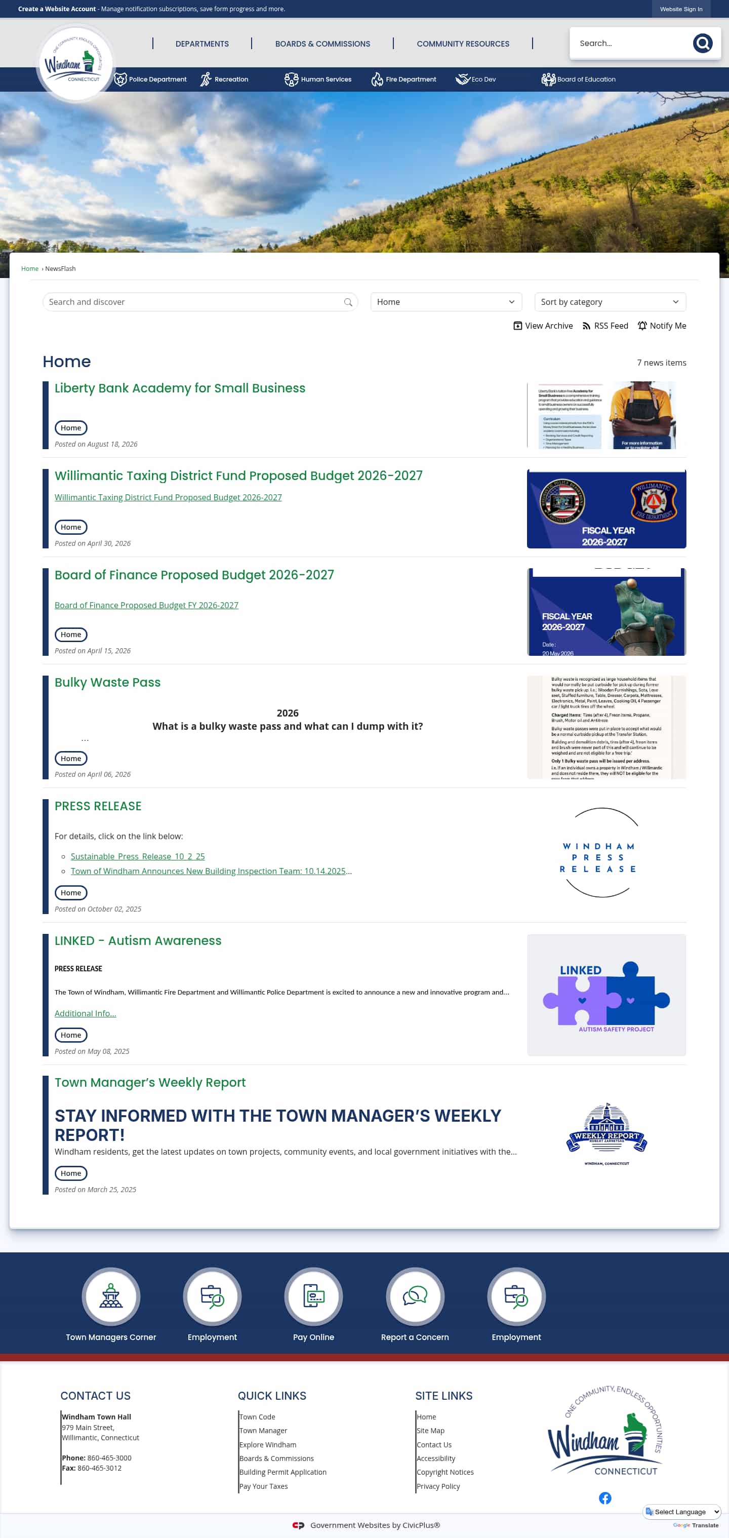 Latest website image capture