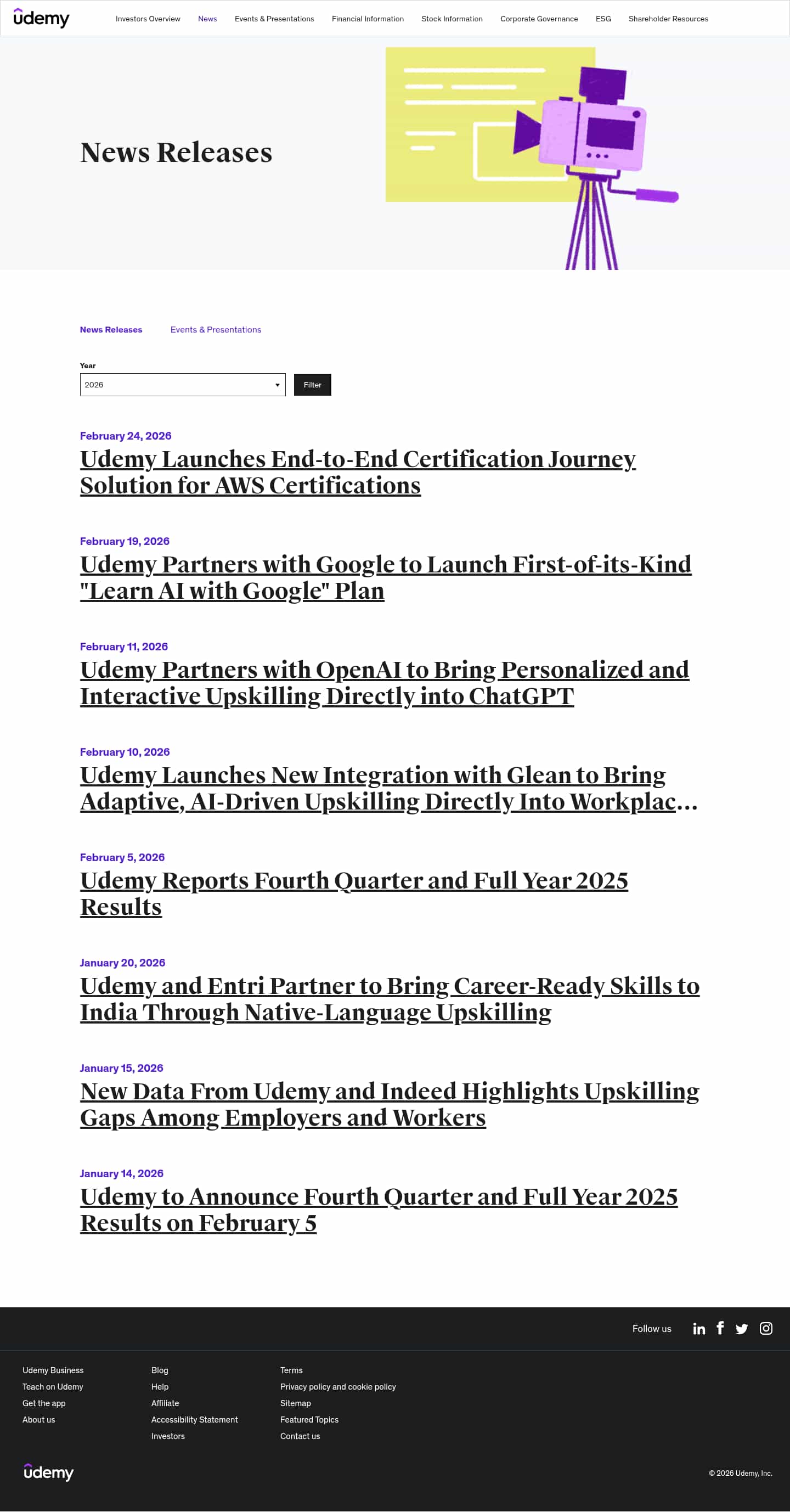 Latest website image capture