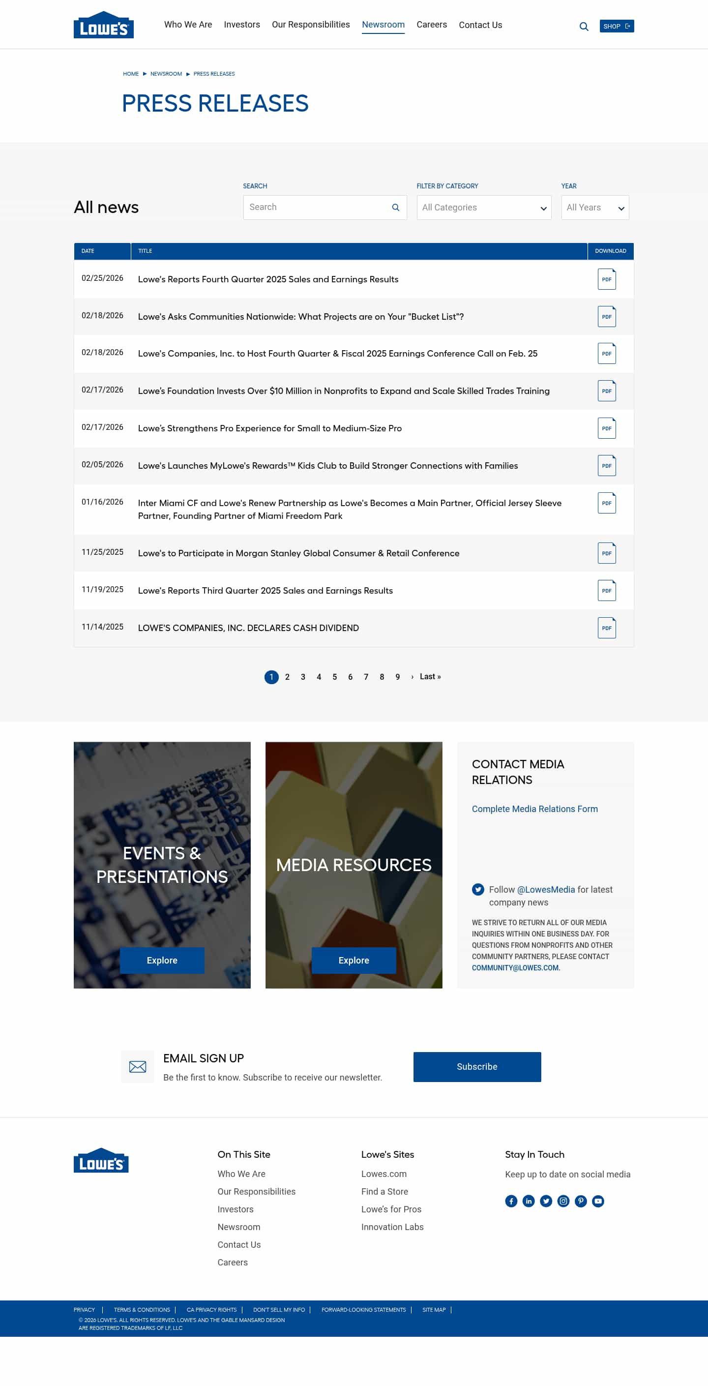 Latest website image capture