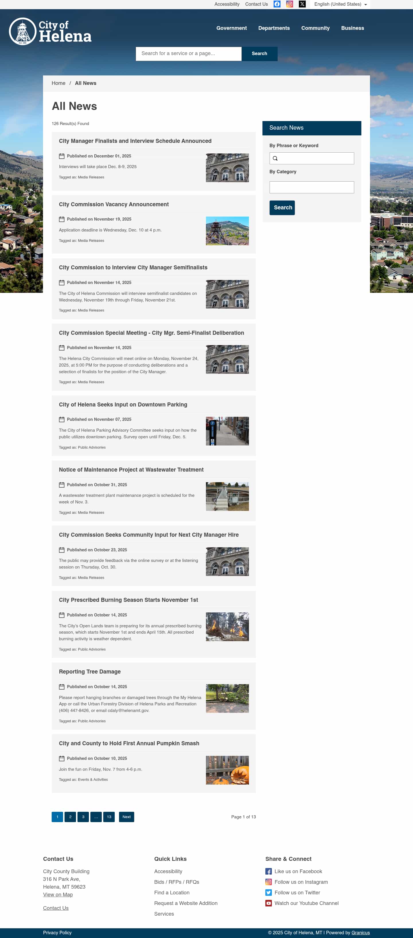 Latest website image capture