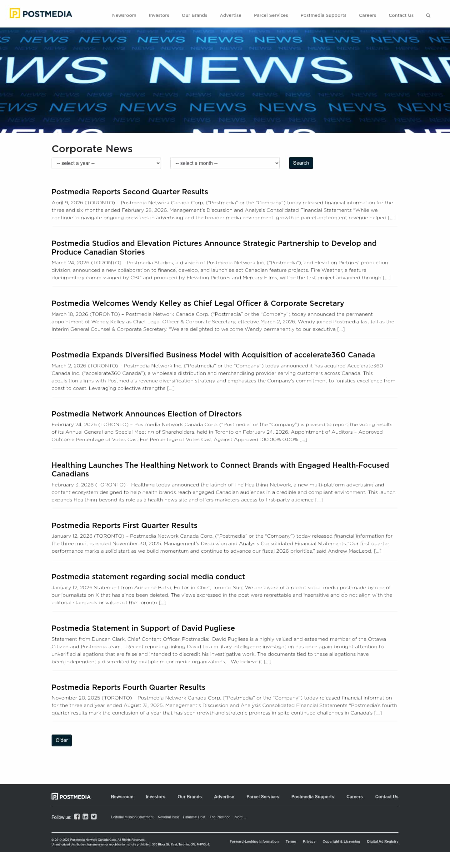 Latest website image capture