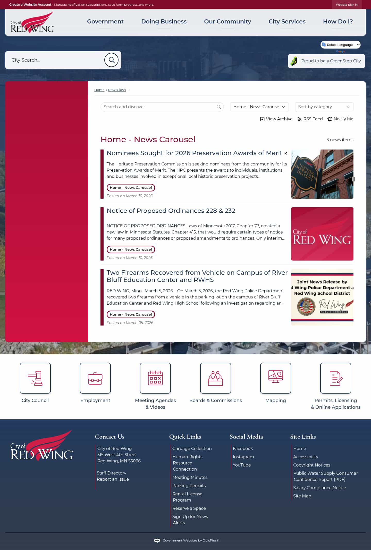 Latest website image capture