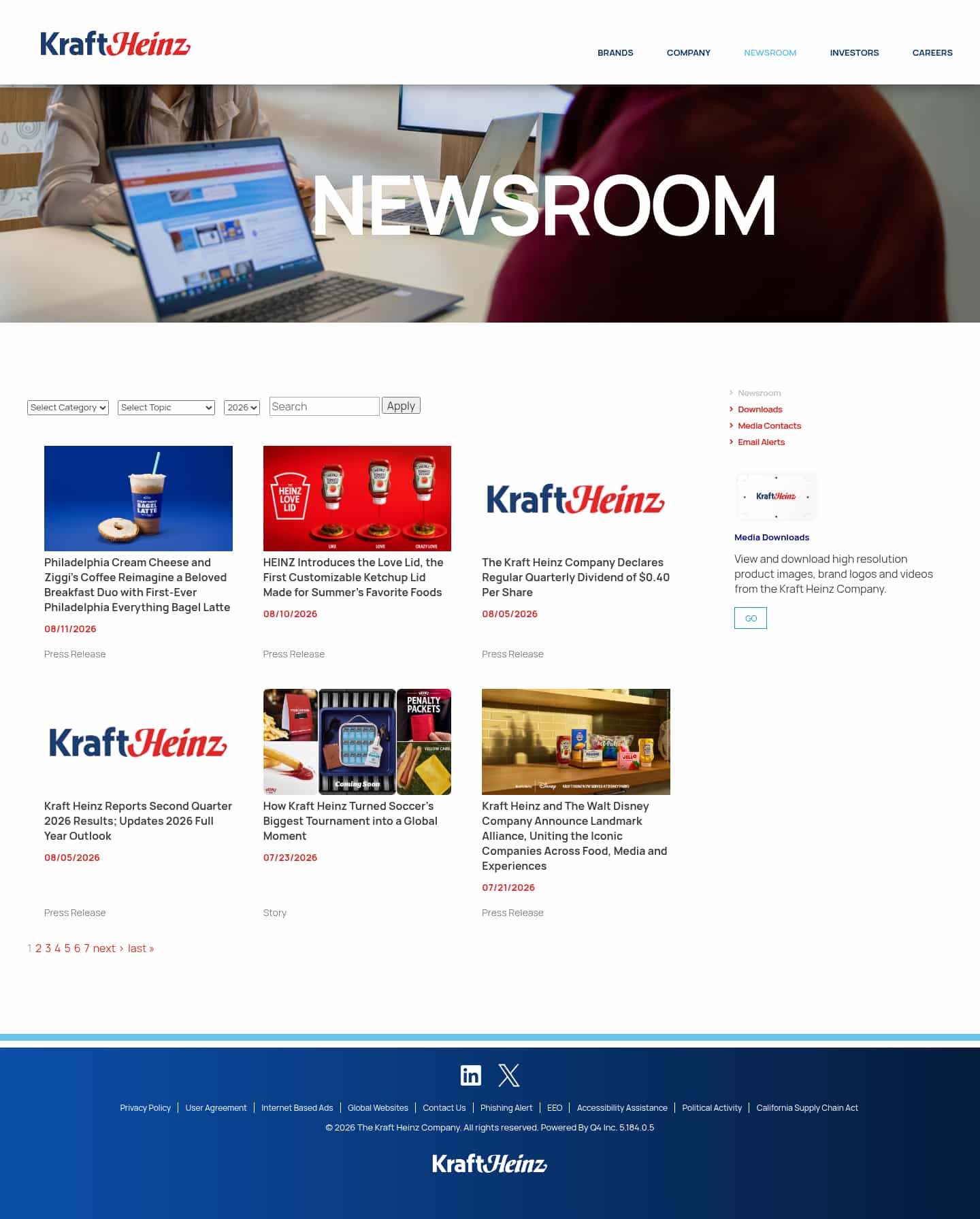 Latest website image capture