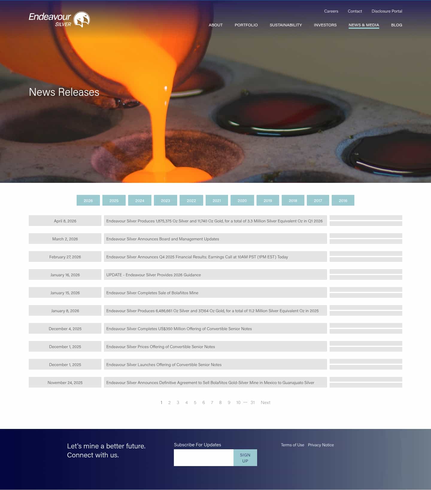 Latest website image capture