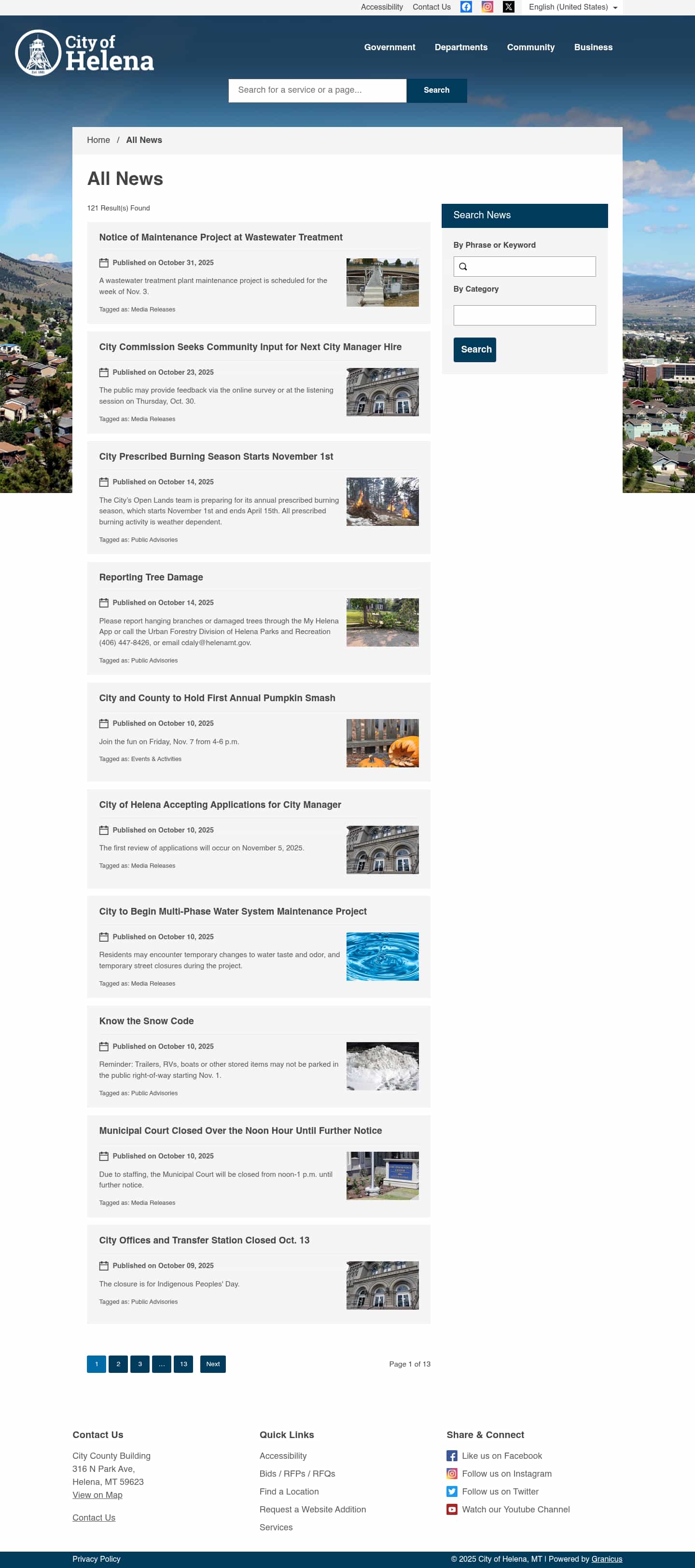 Latest website image capture