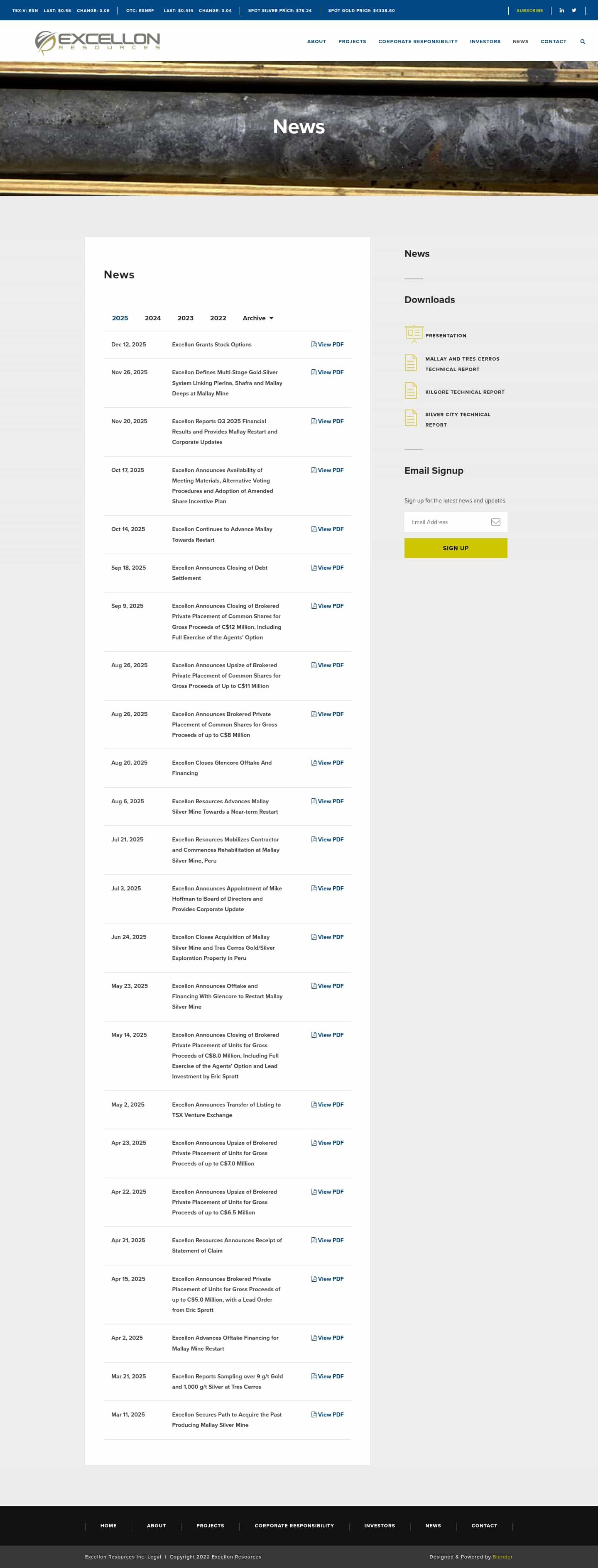 Latest website image capture