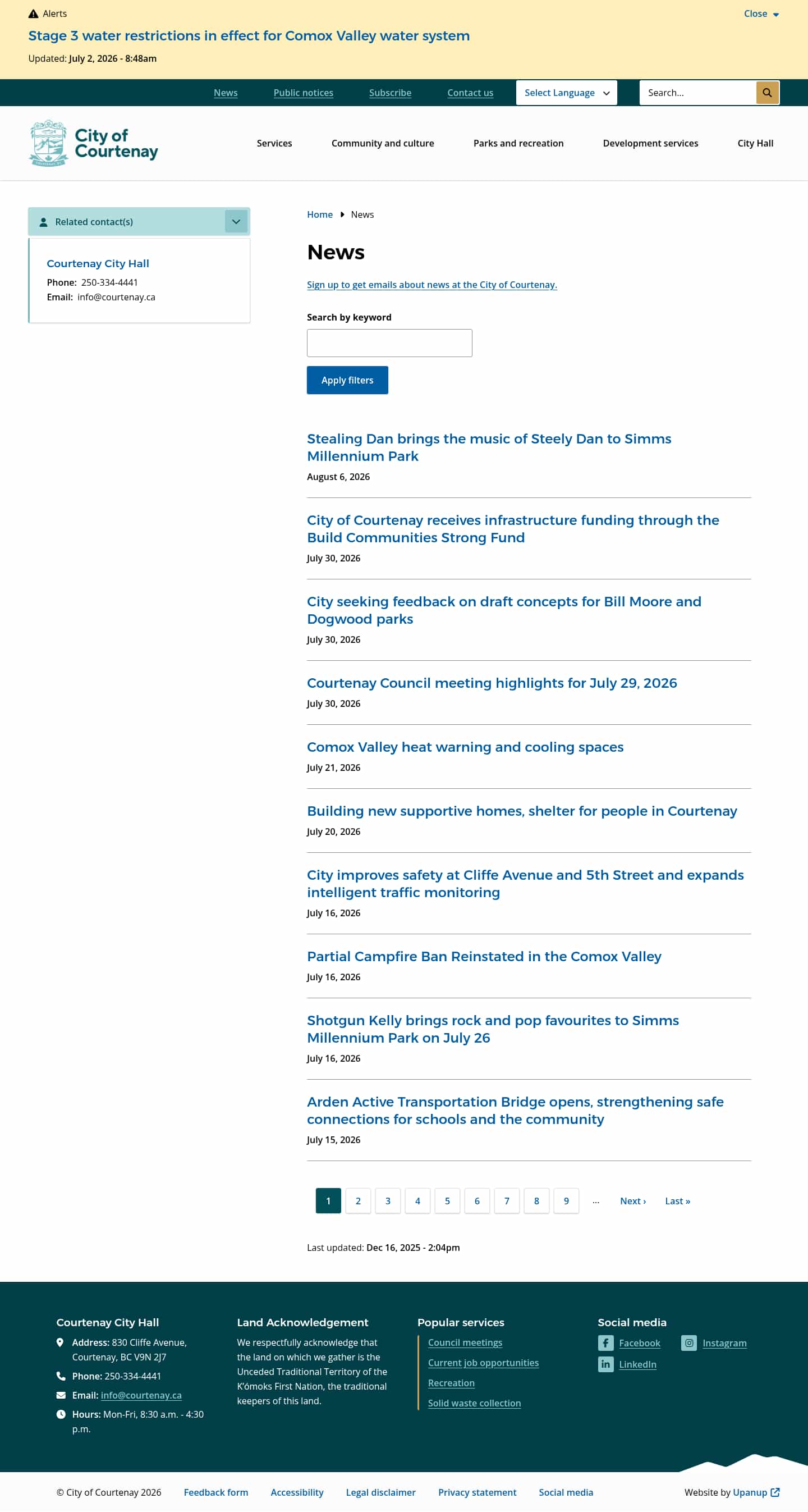 Latest website image capture