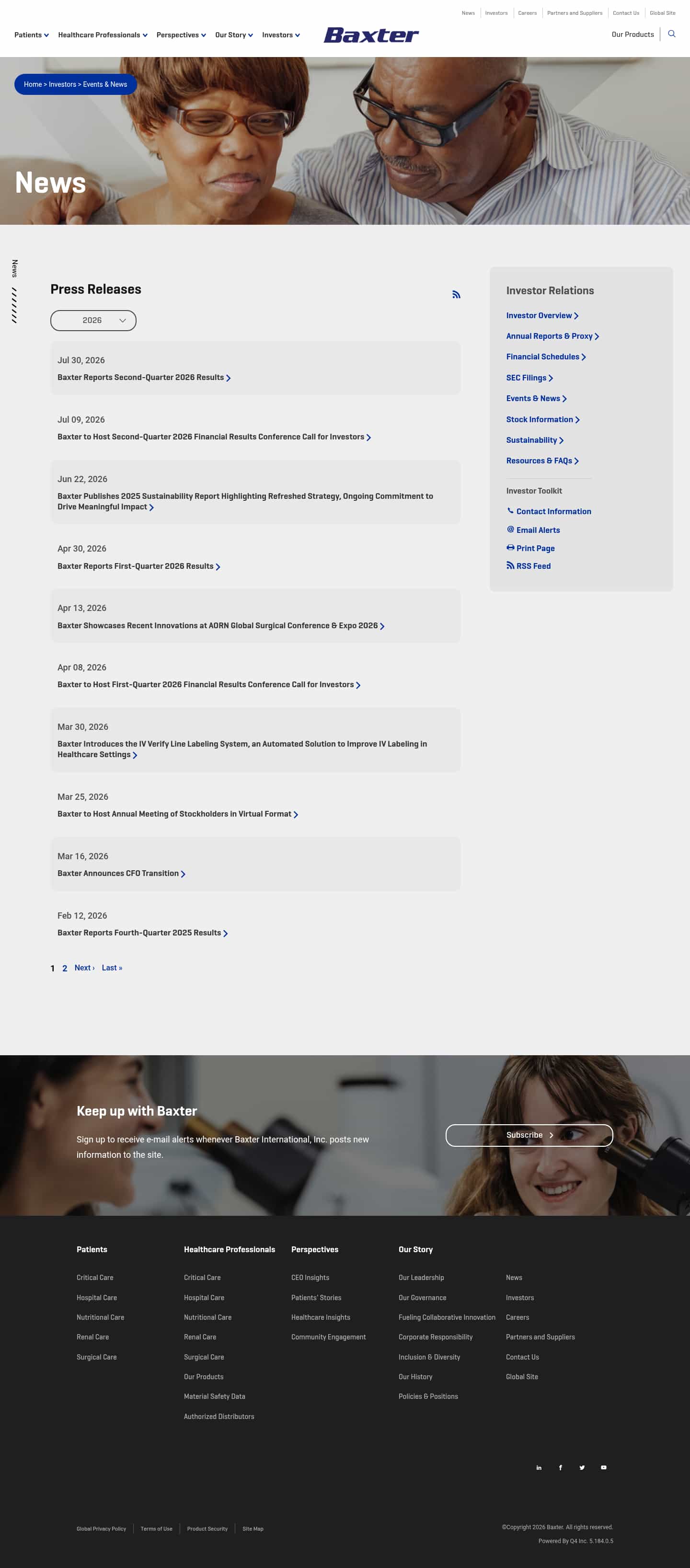 Latest website image capture