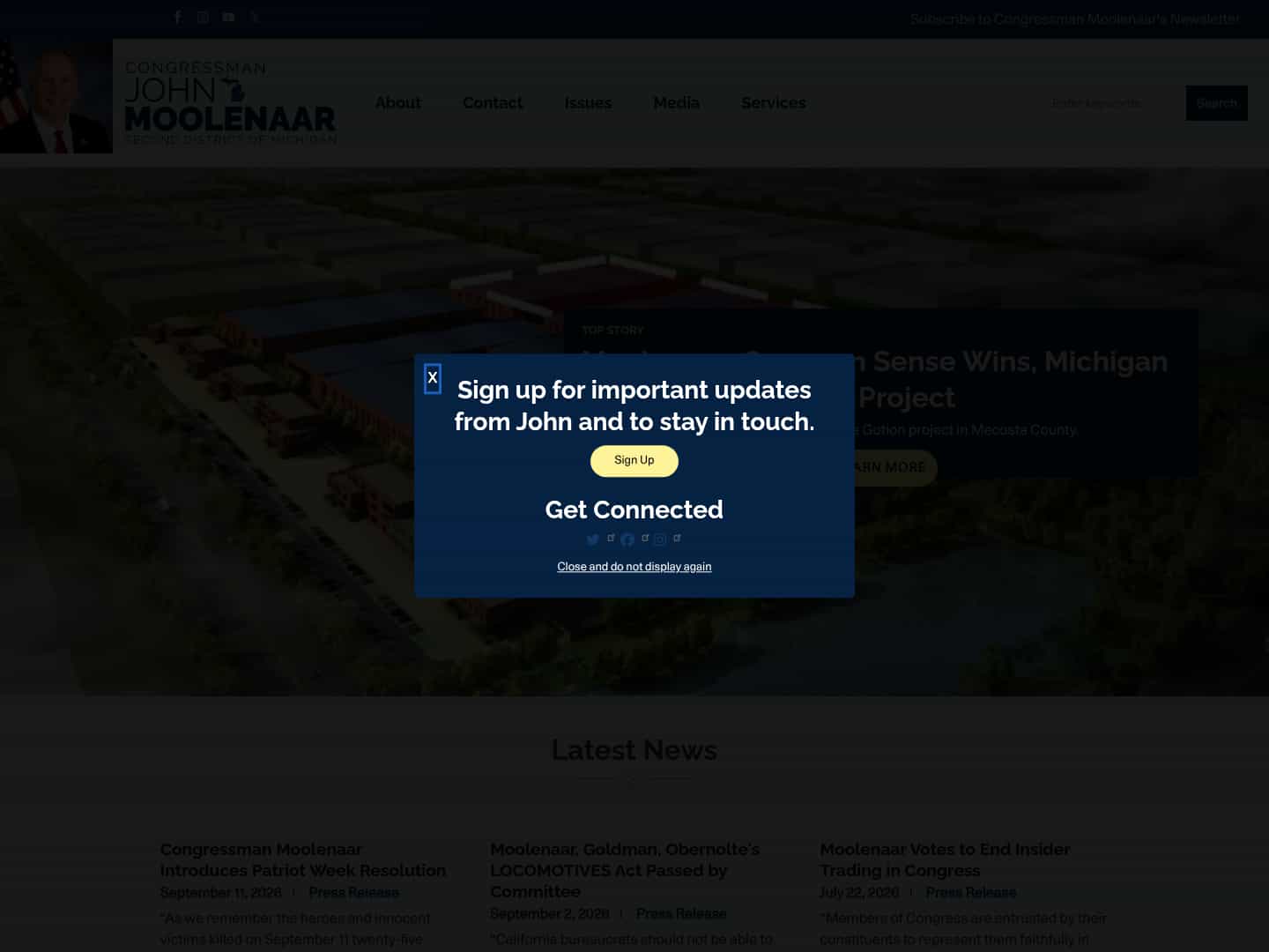 Latest website image capture