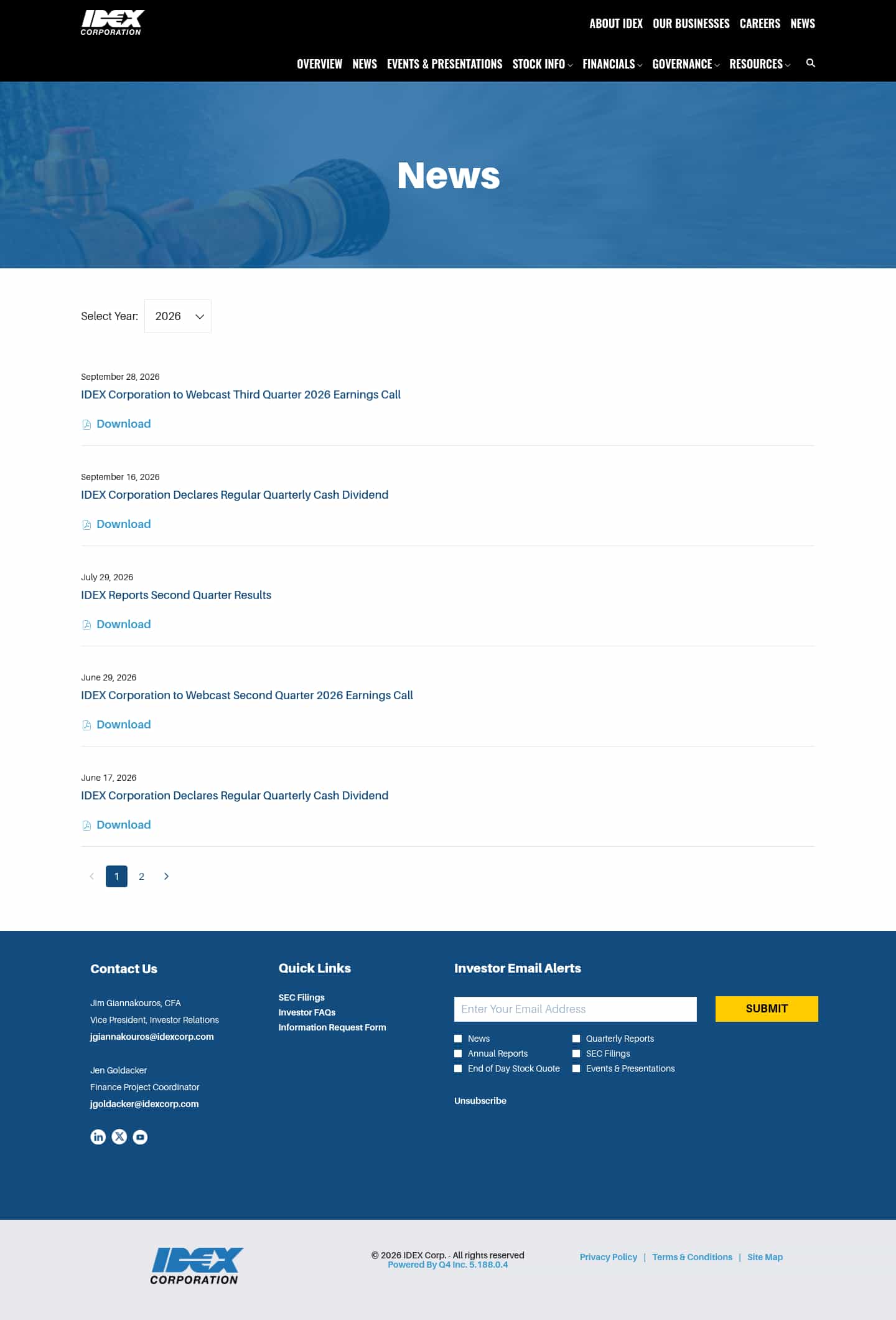Latest website image capture