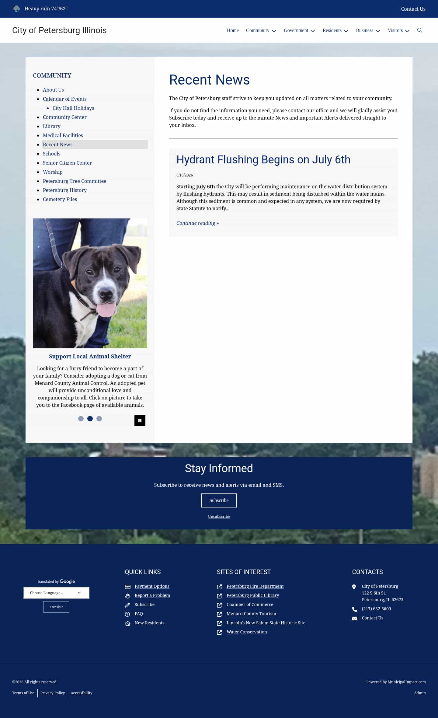 Latest website image capture