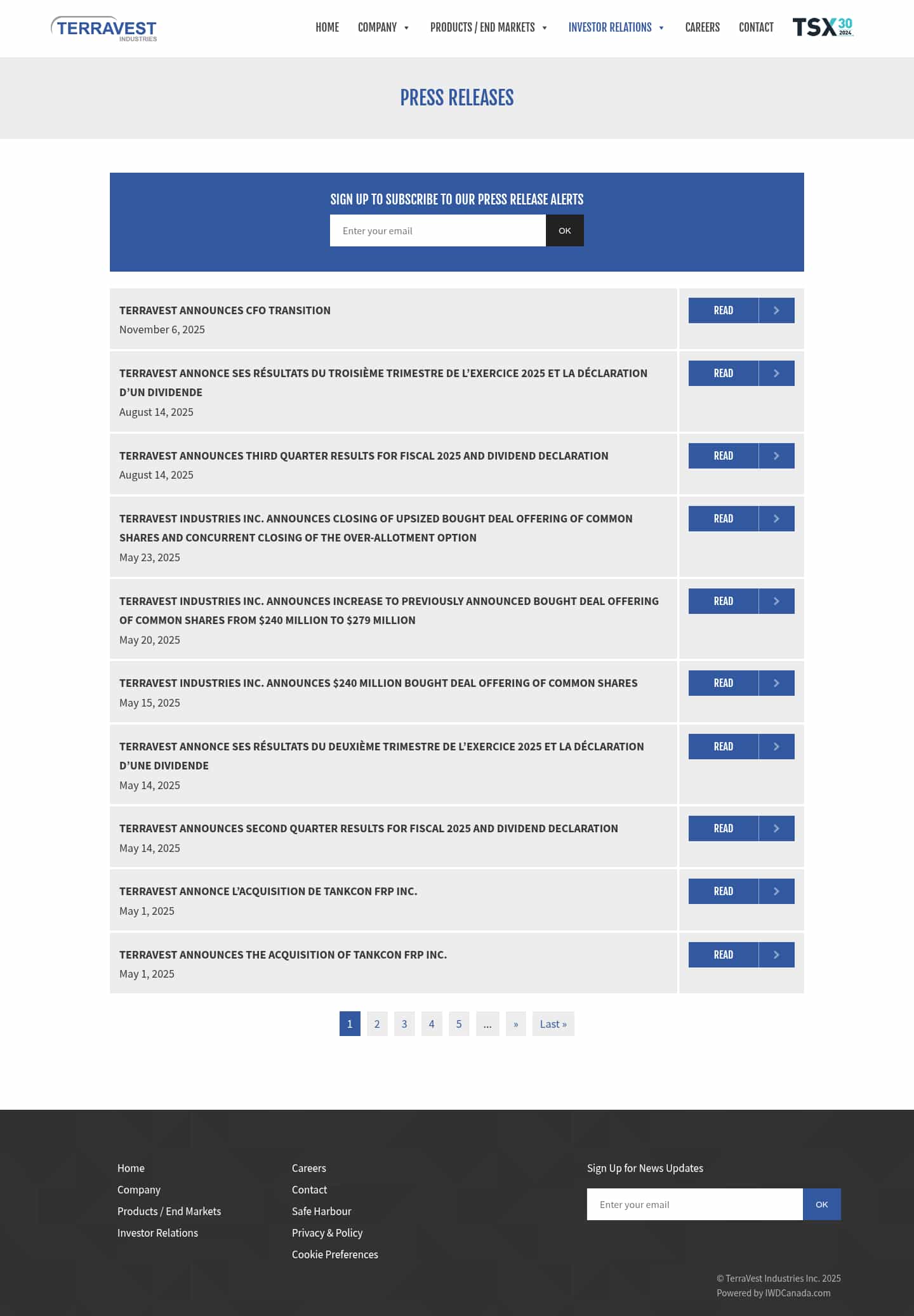 Latest website image capture