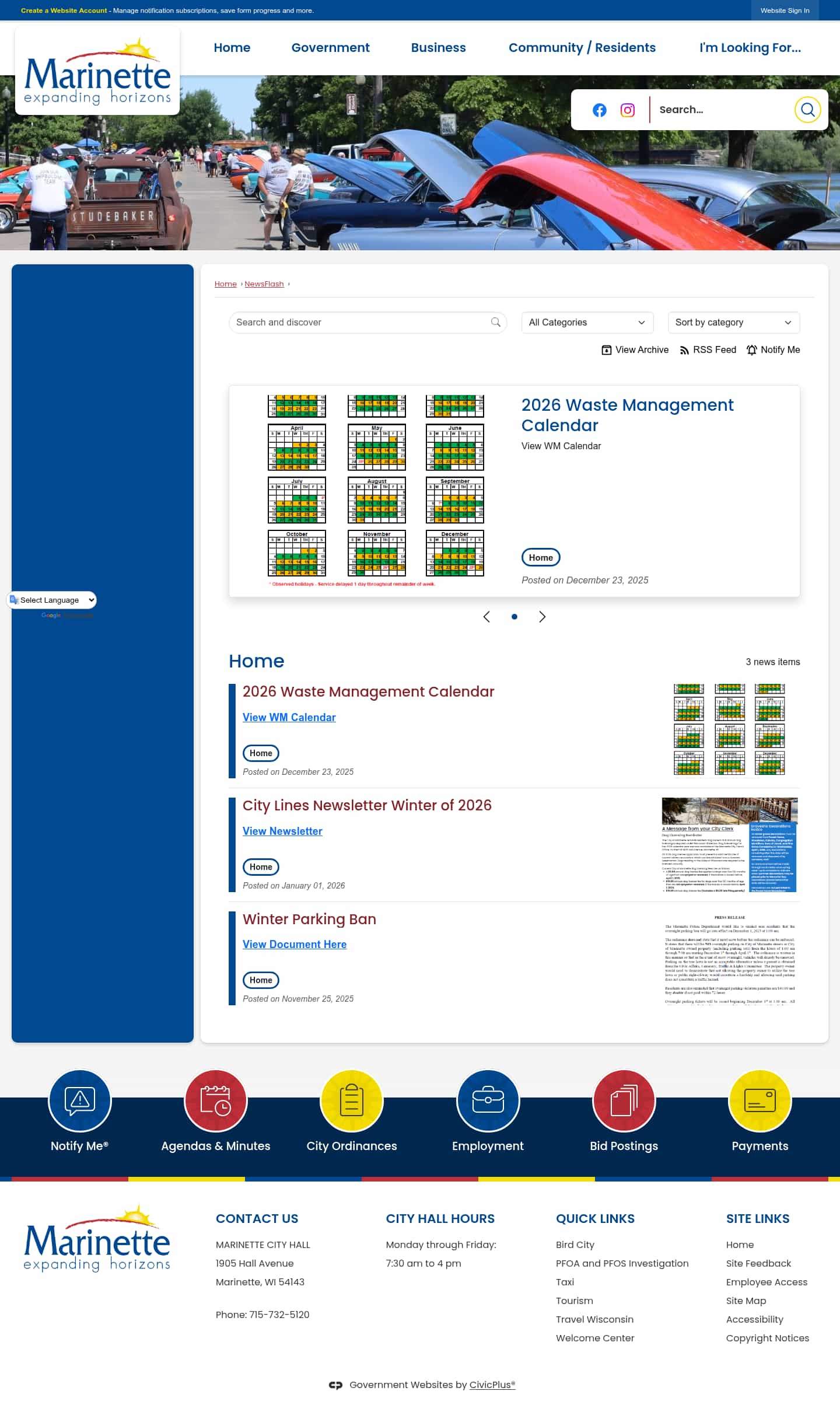 Latest website image capture