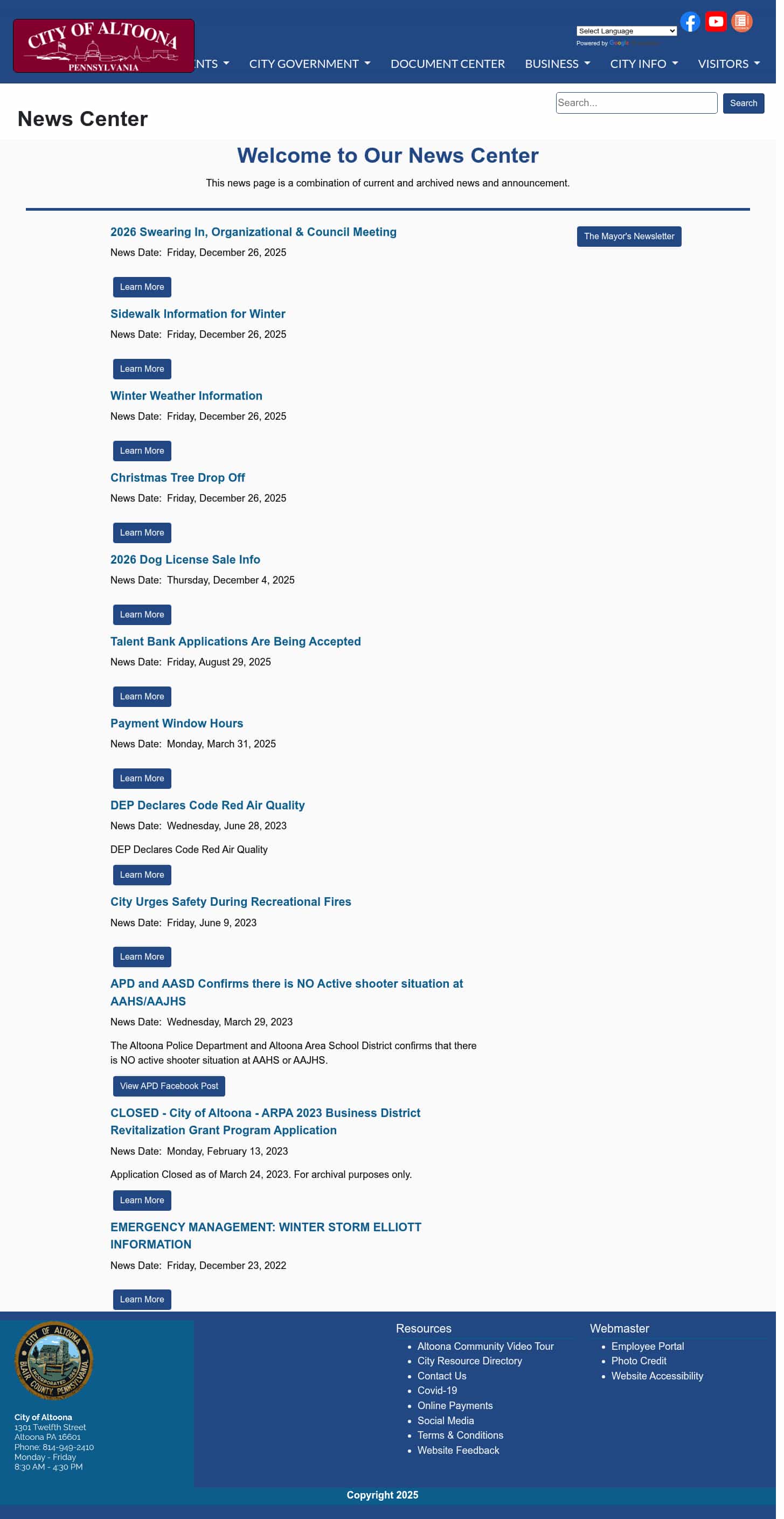 Latest website image capture