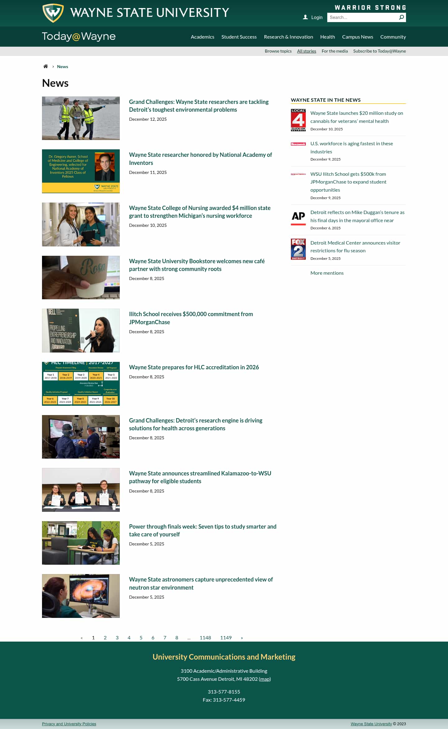 Latest website image capture