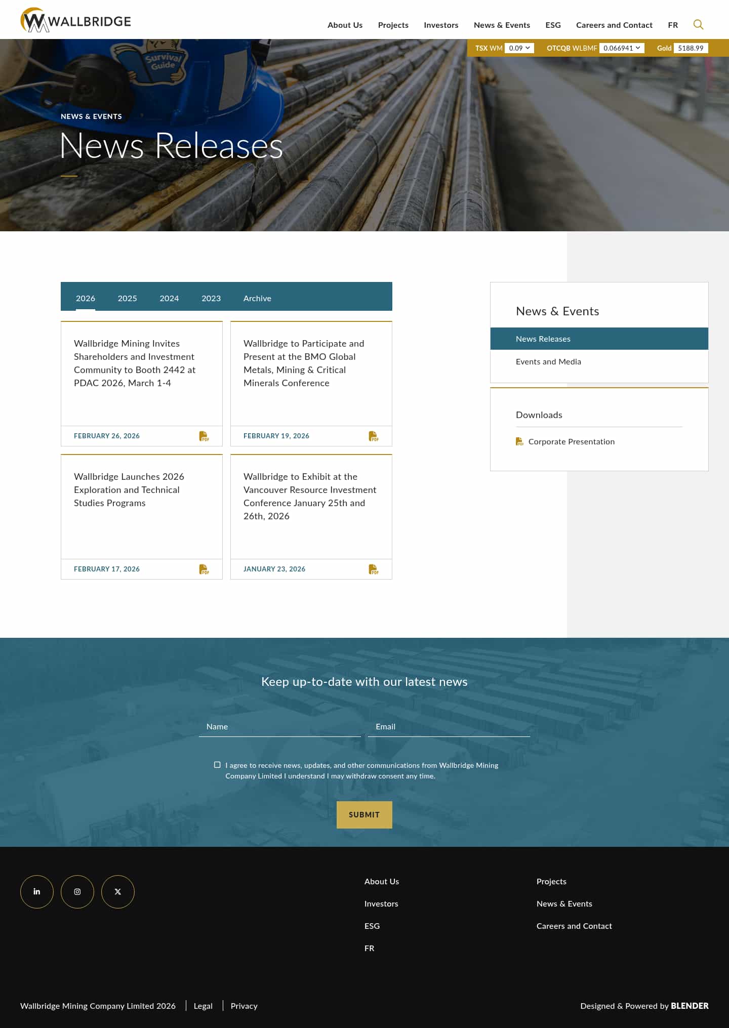 Latest website image capture