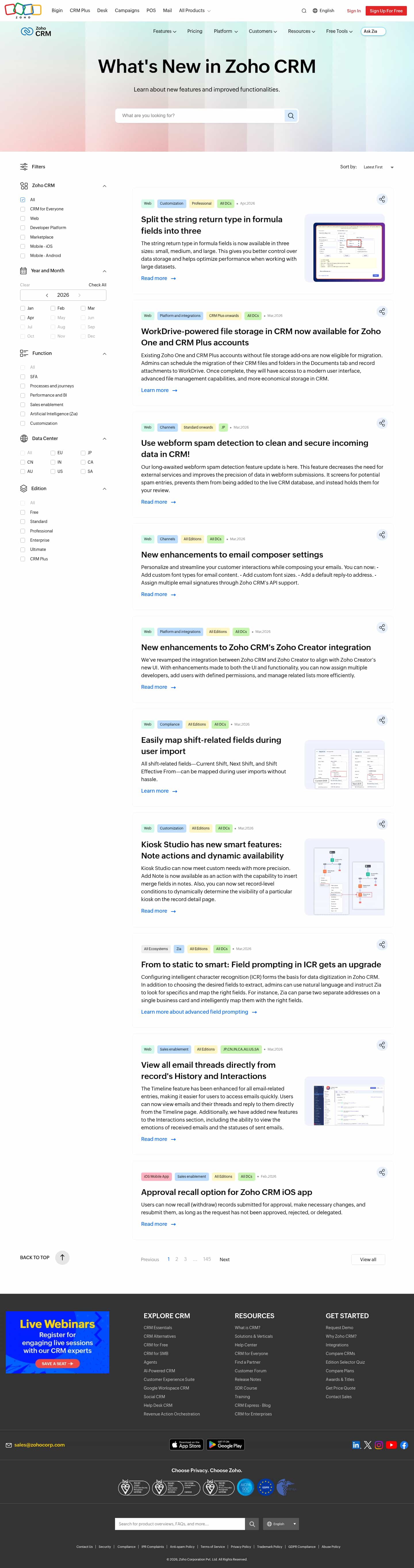 Latest website image capture