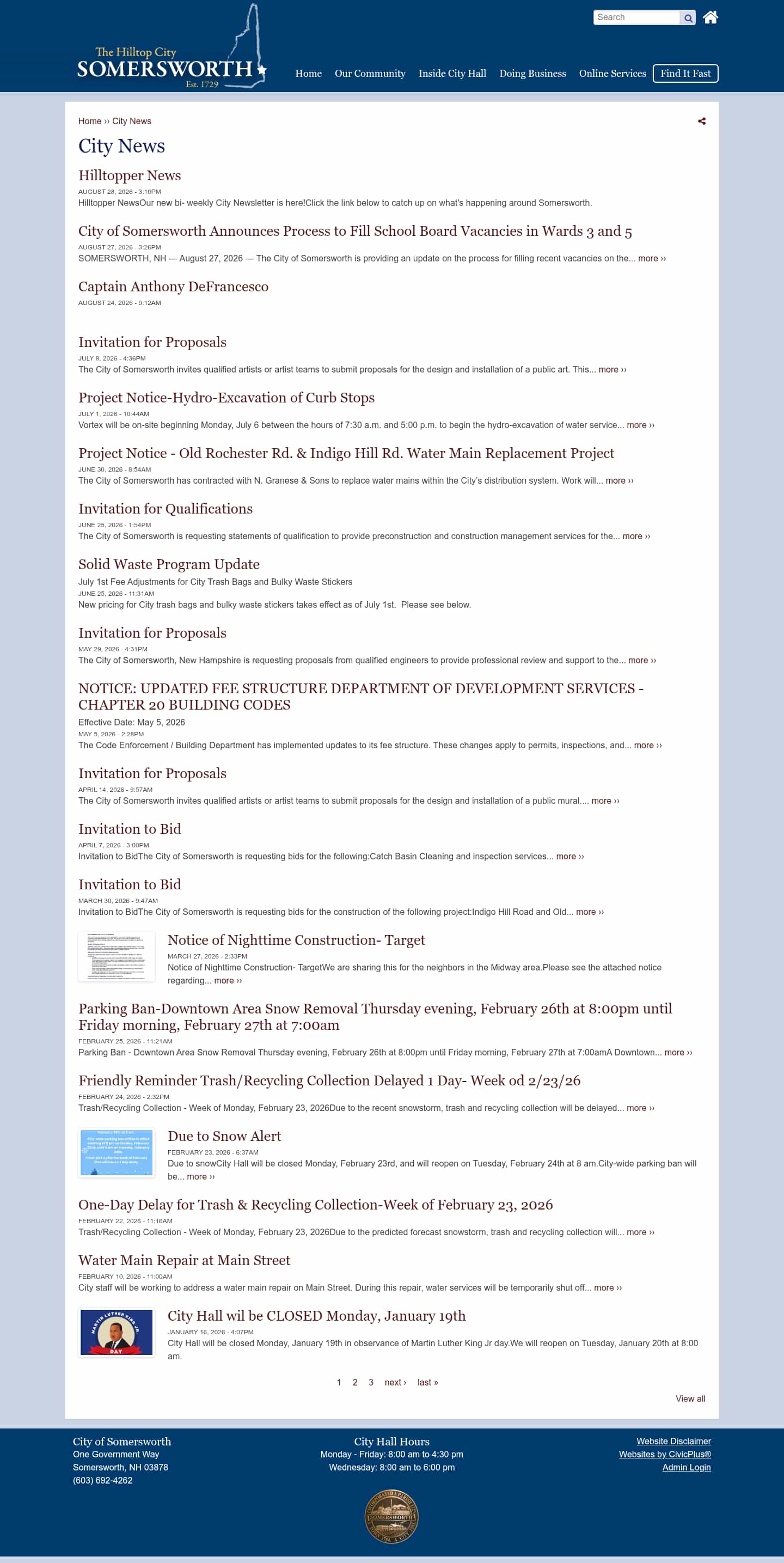 Latest website image capture