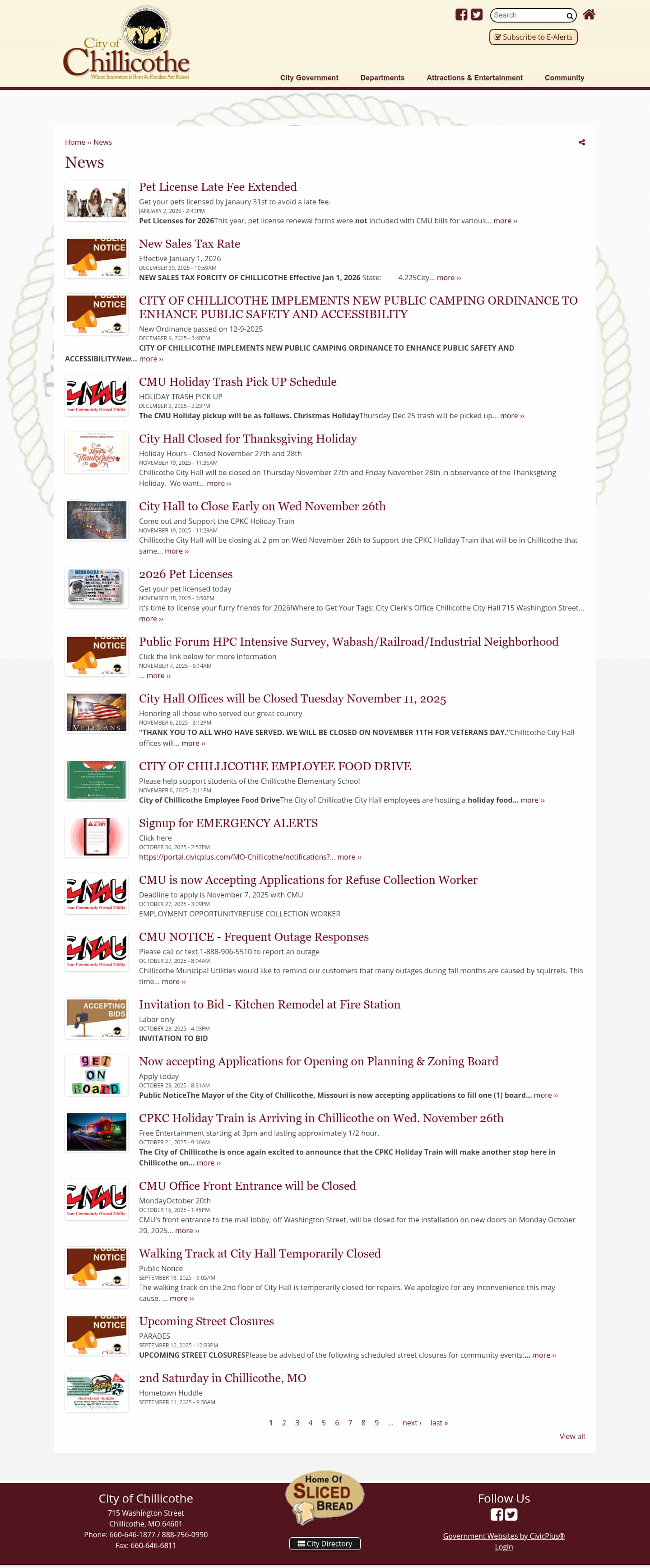 Latest website image capture