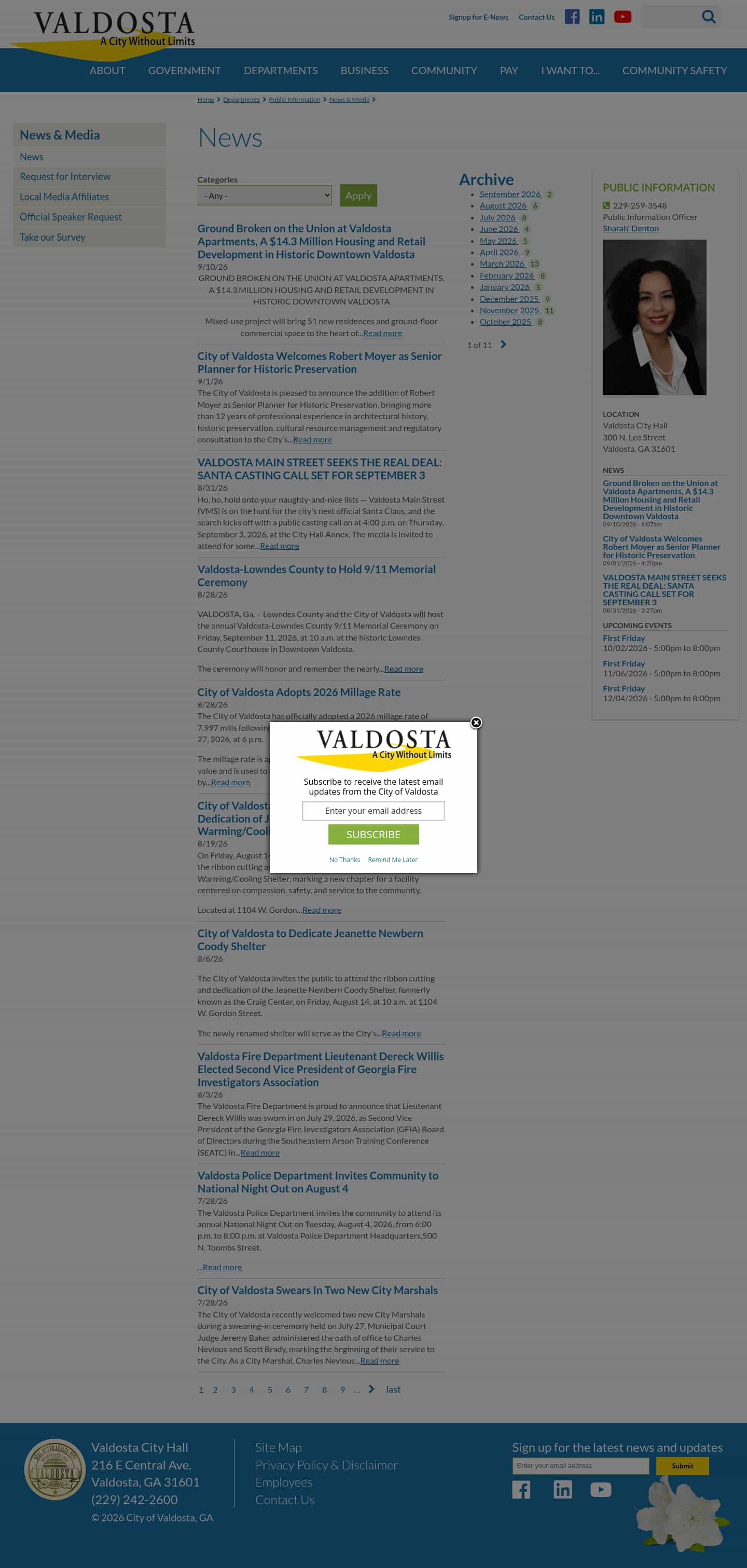 Latest website image capture