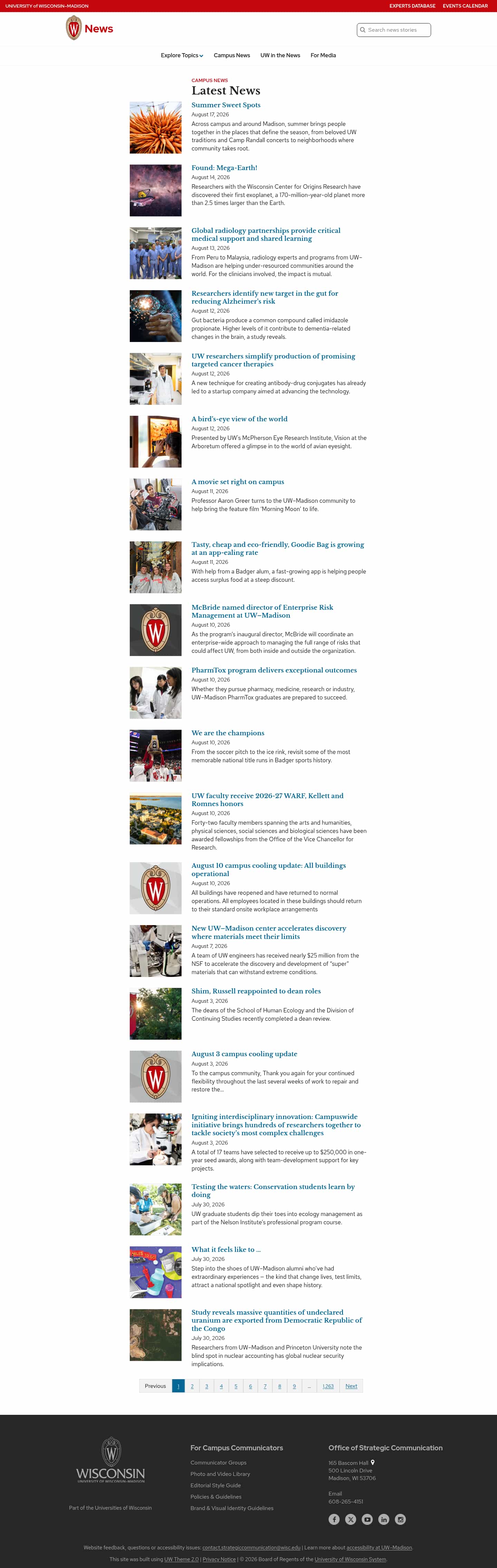Latest website image capture