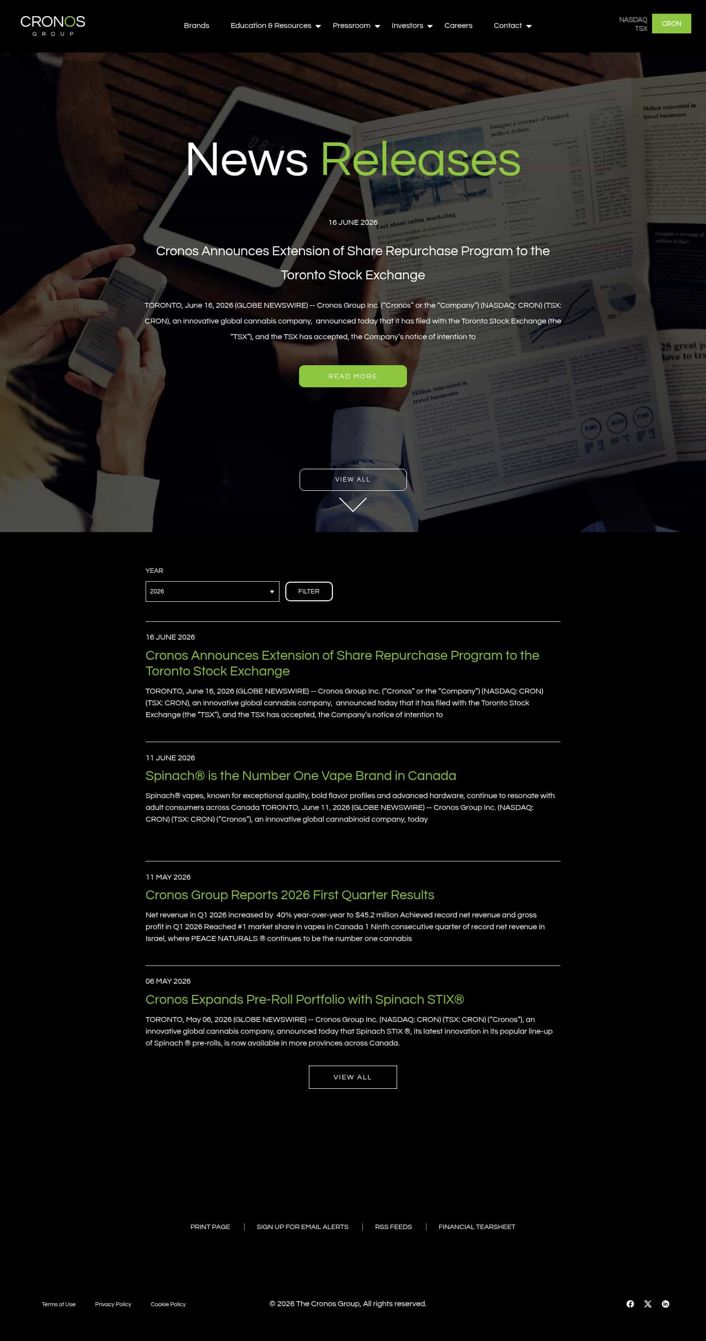 Latest website image capture