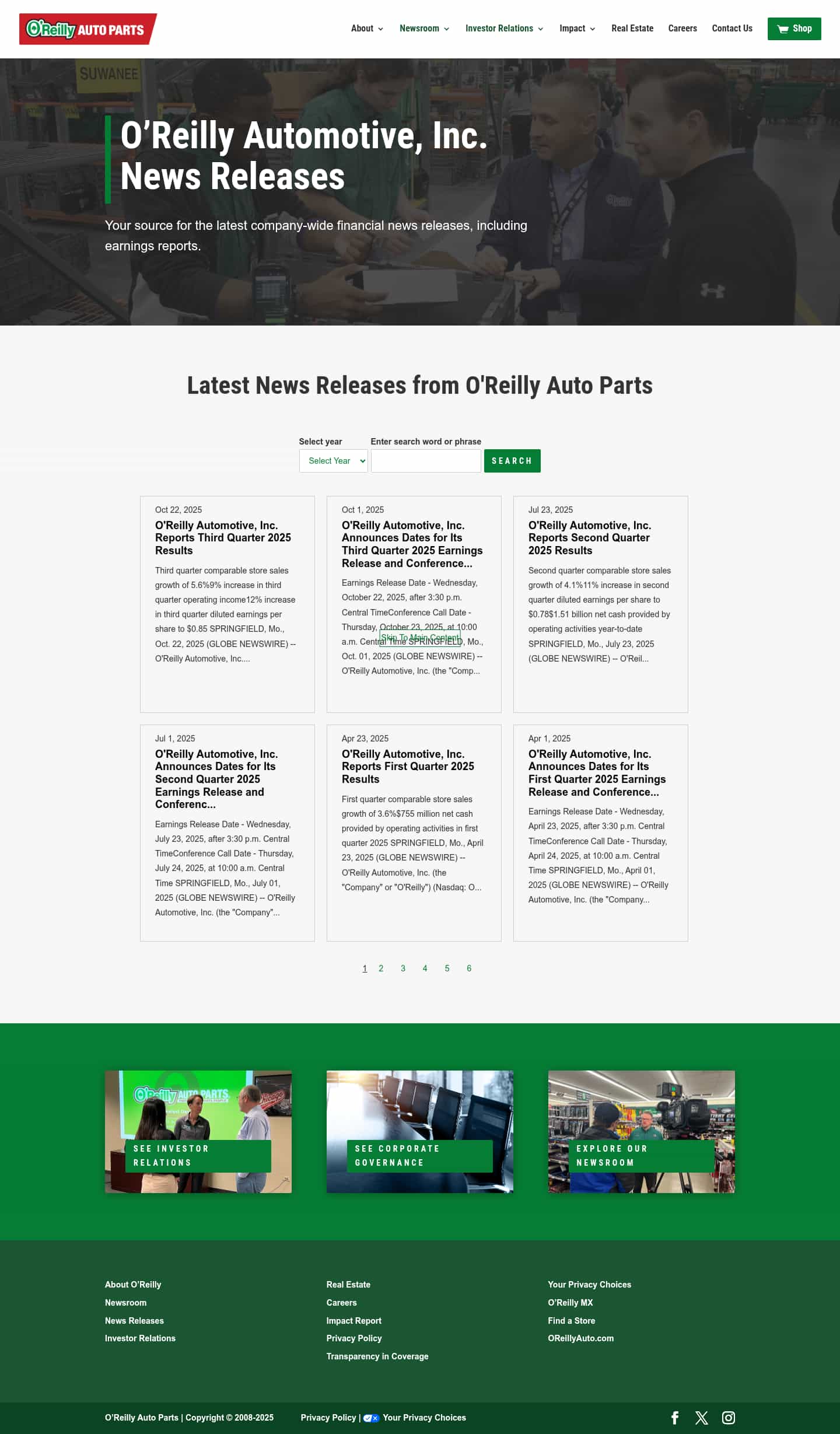 Latest website image capture