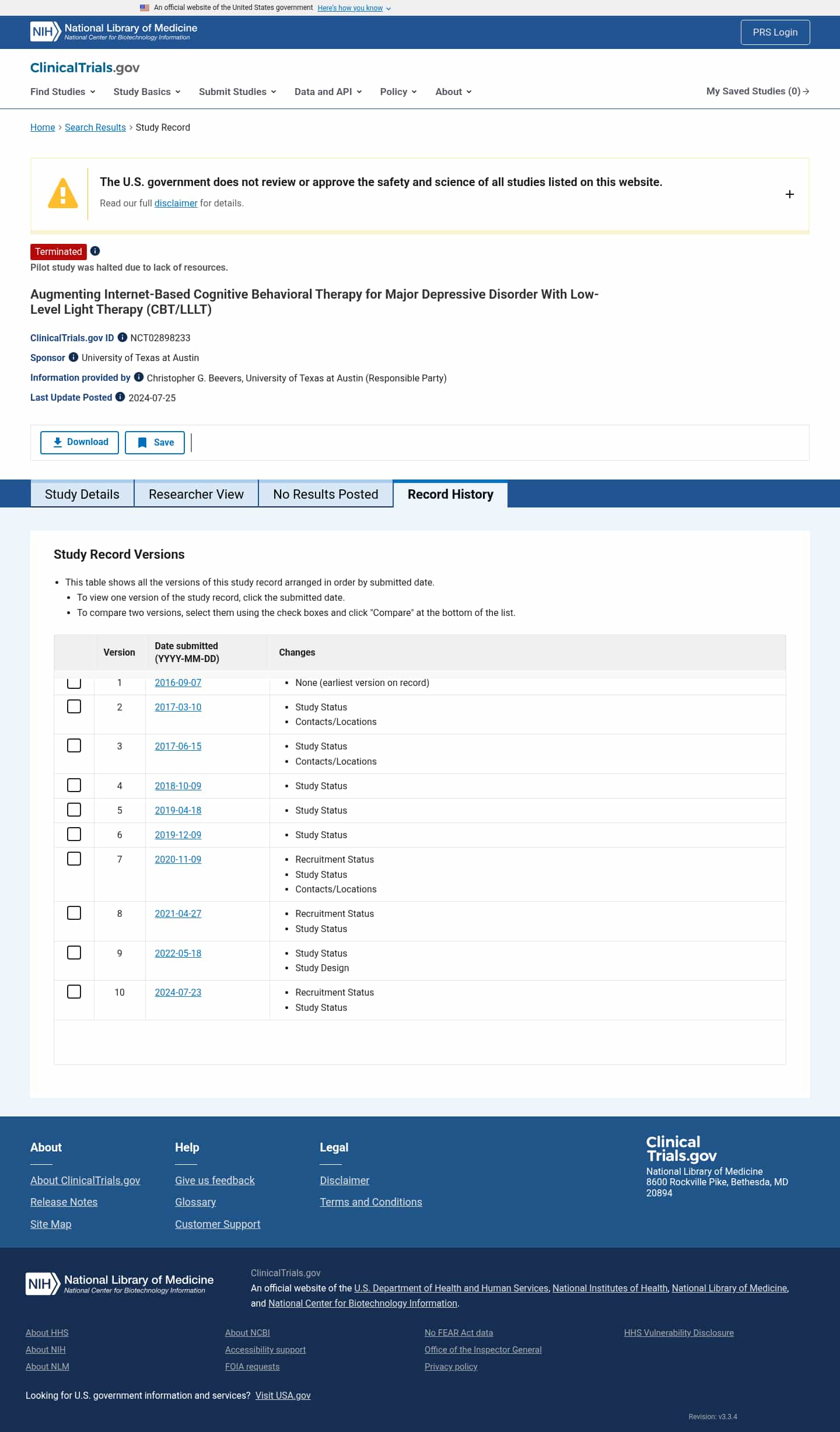 Latest website image capture