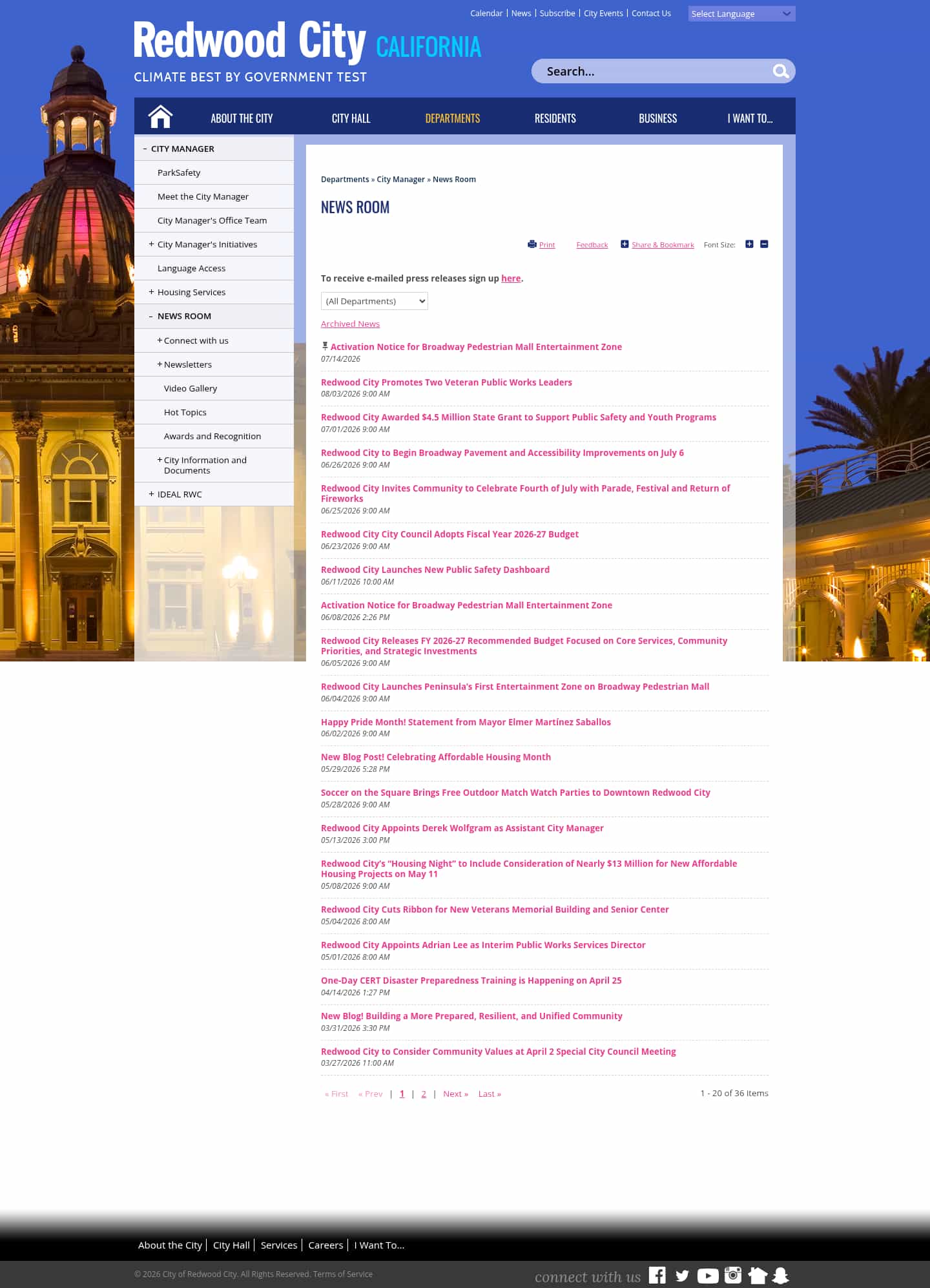 Latest website image capture