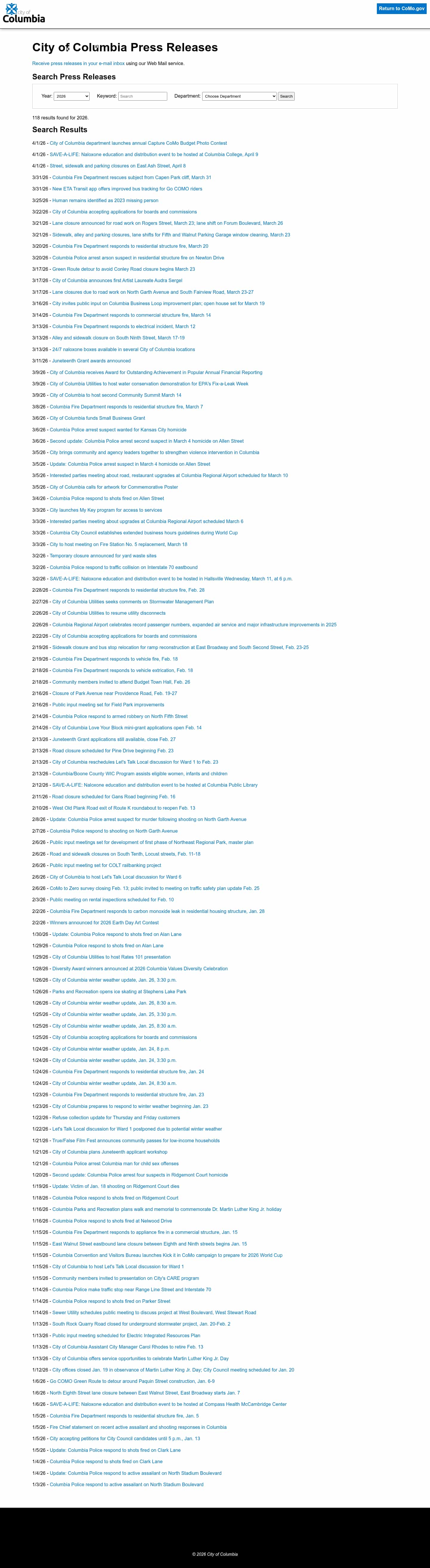 Latest website image capture