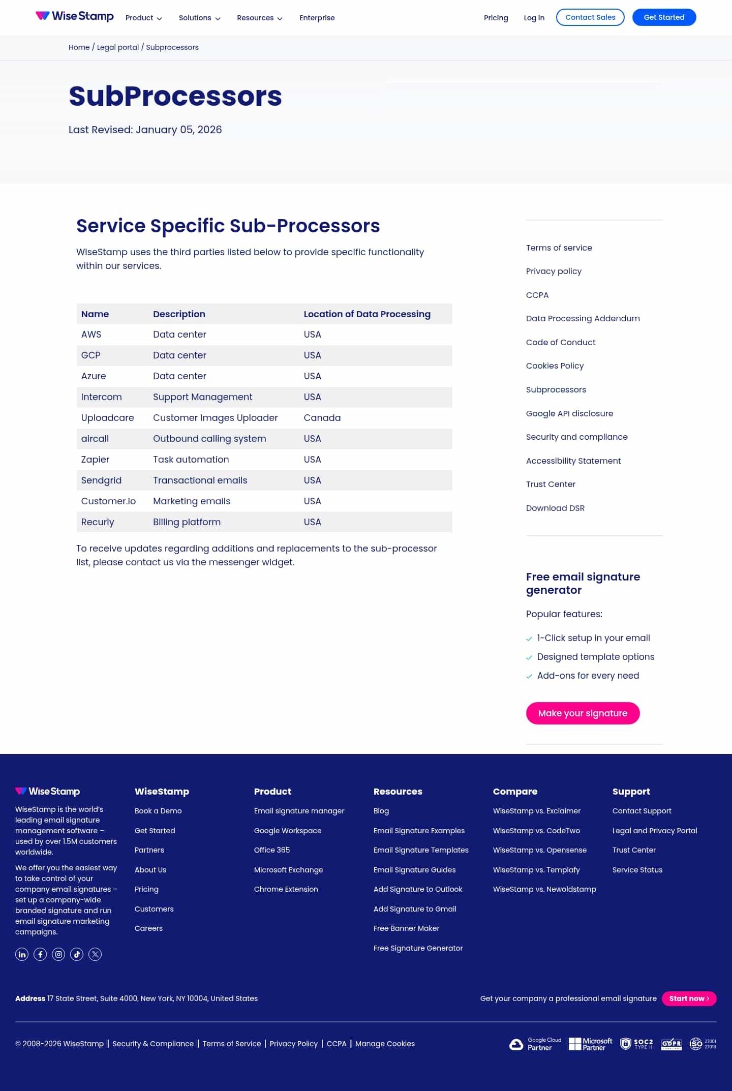 Latest website image capture