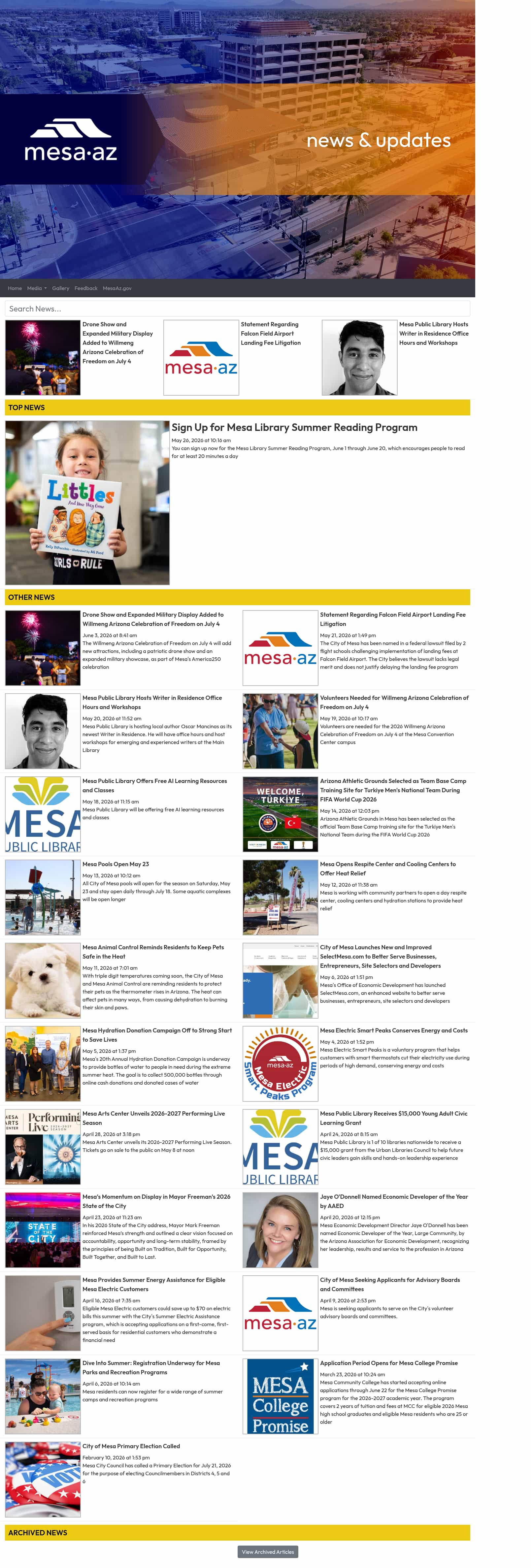 Latest website image capture